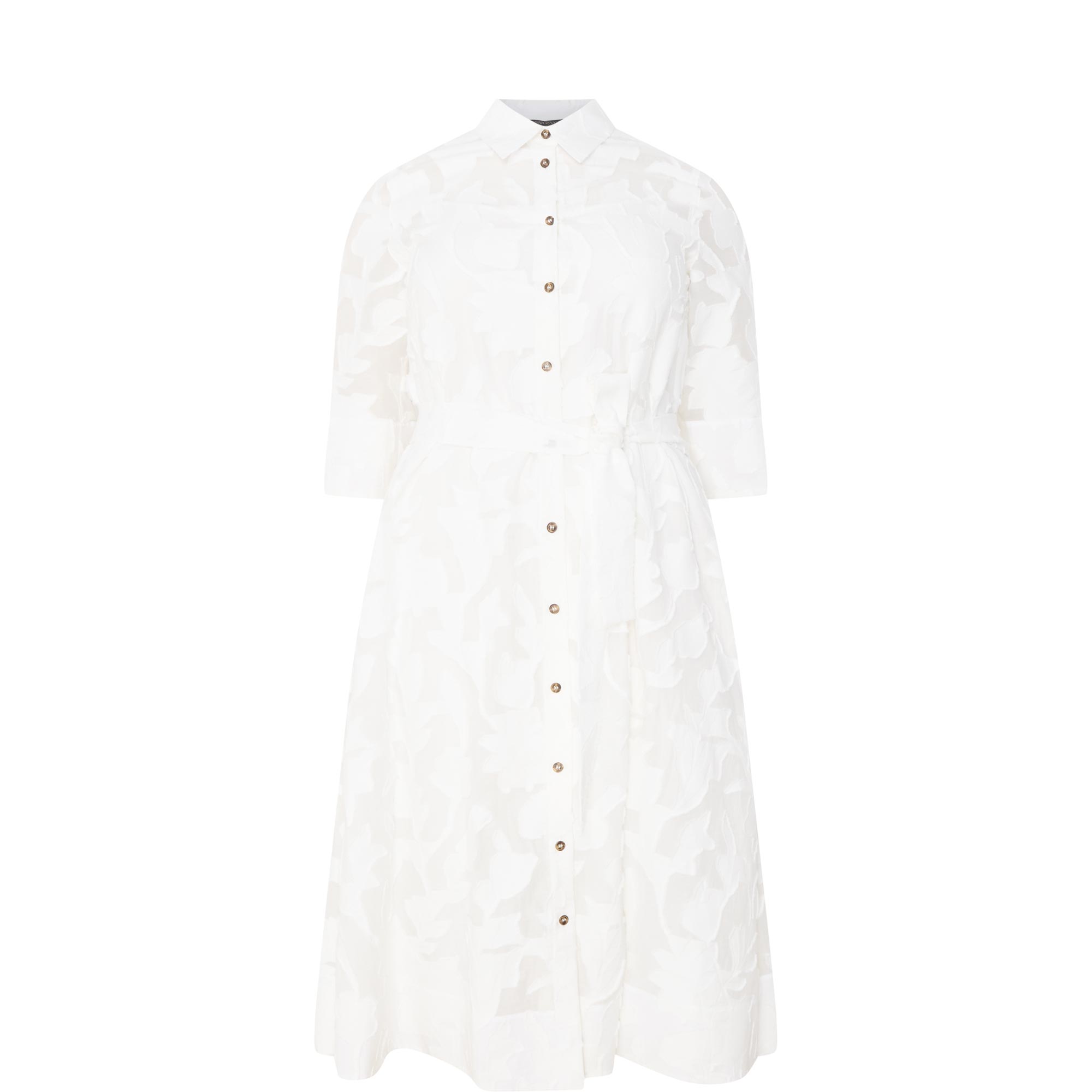 Sandalo Floral Jacquard Shirt Dress