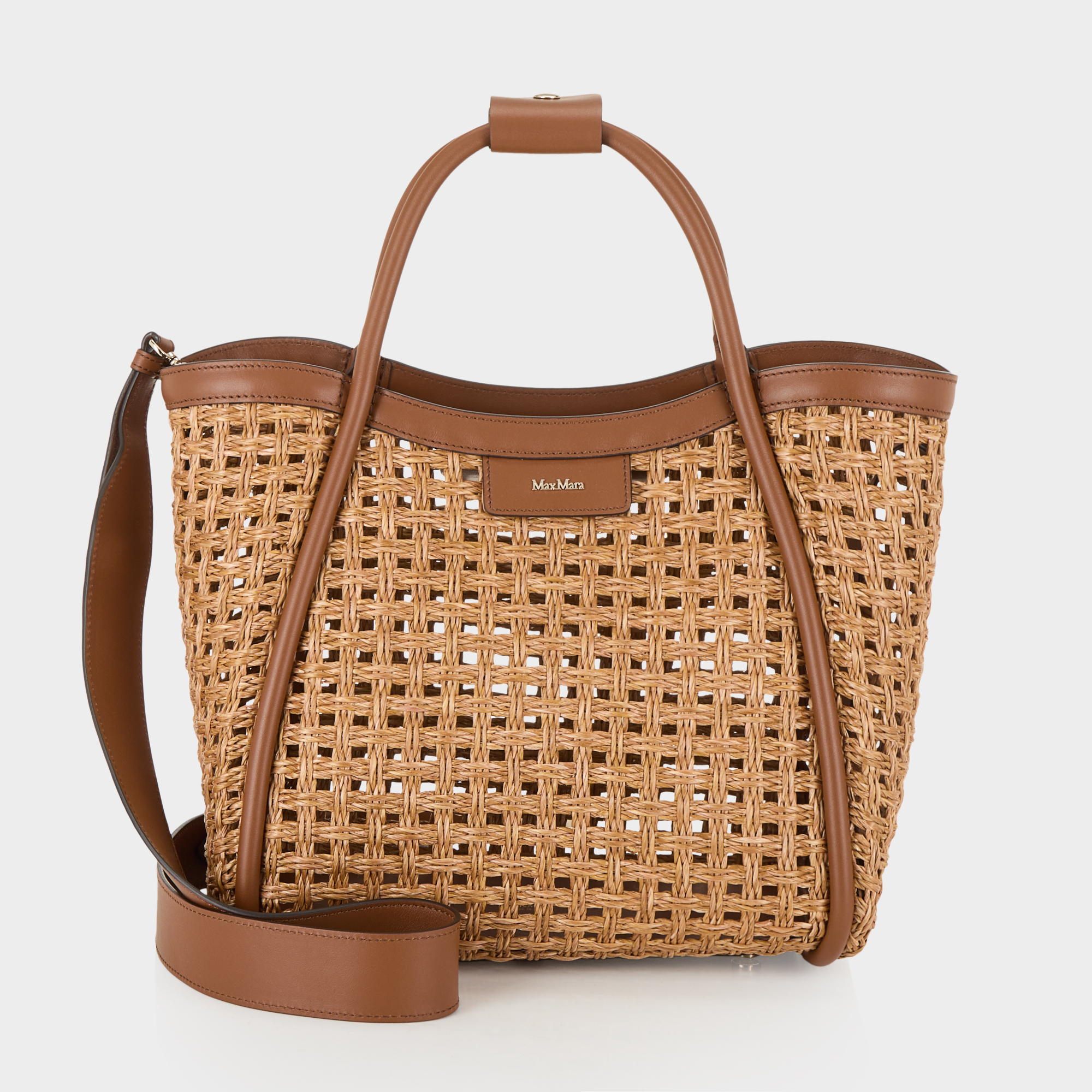 Marine Small Raffia Tote Bag