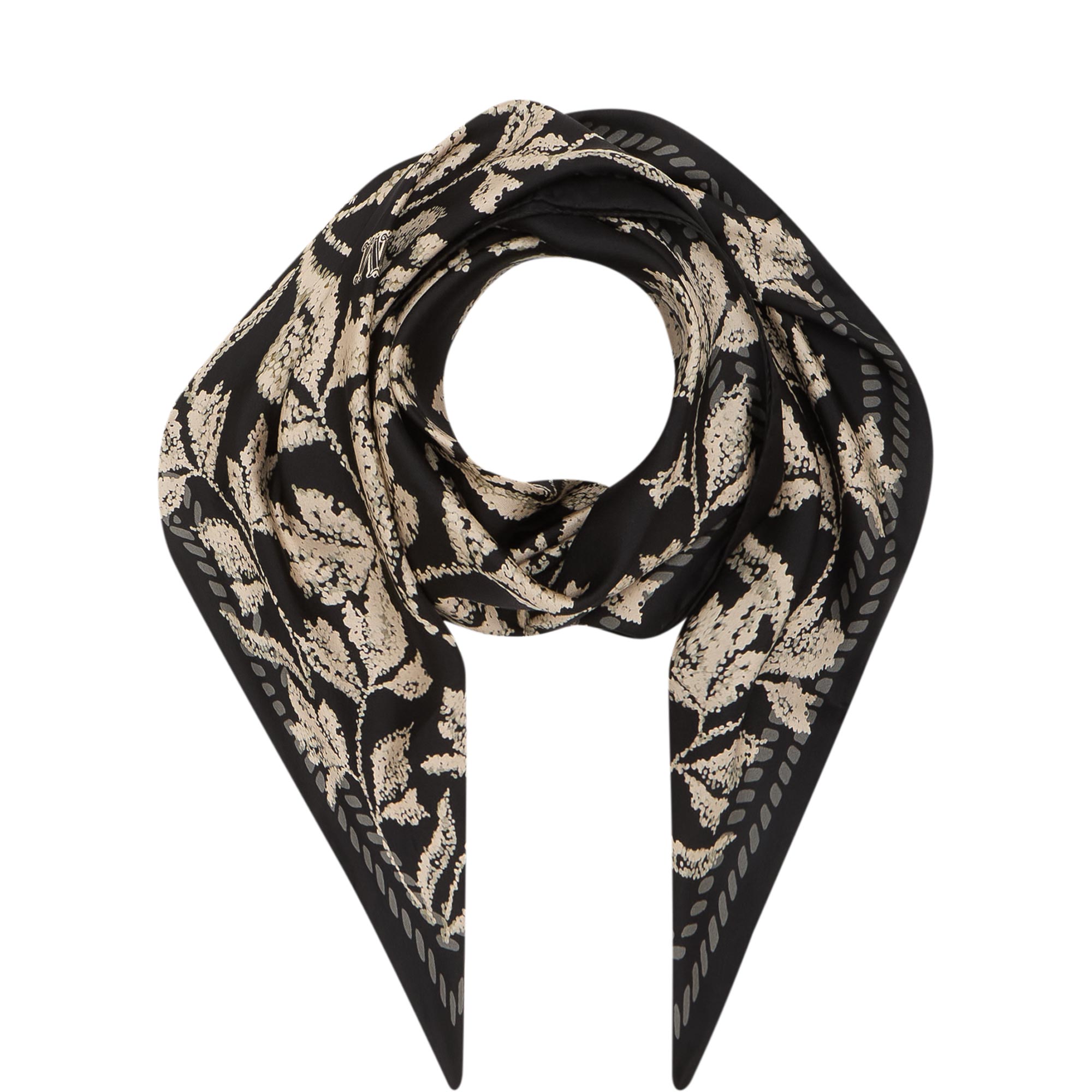 Carre Leaf Silk Square Scarf