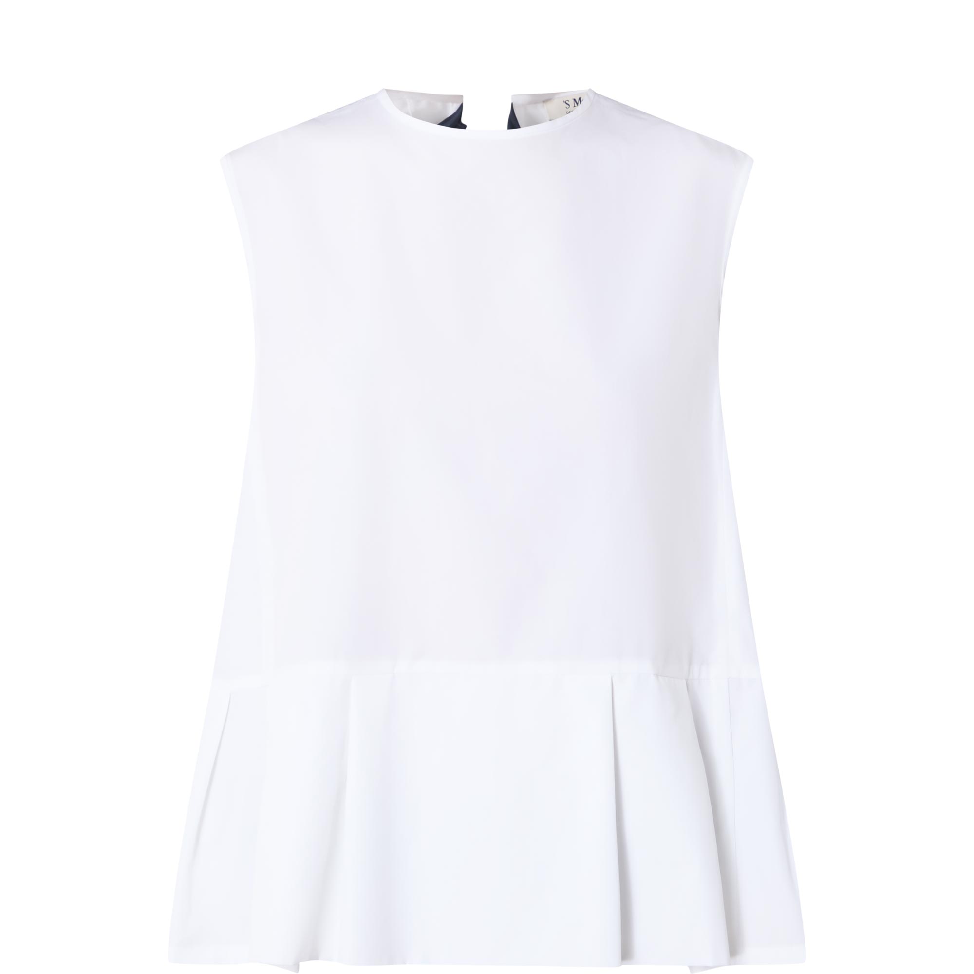 Brava Contrast Tie Peplum Blouse