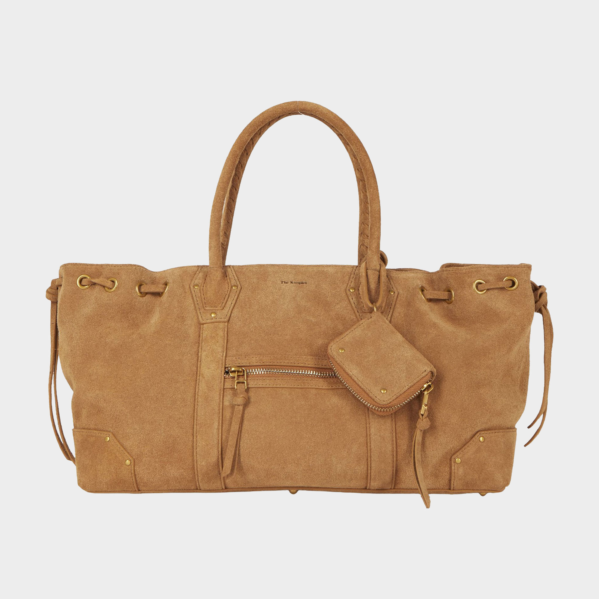 Logo Suede Tote Bag