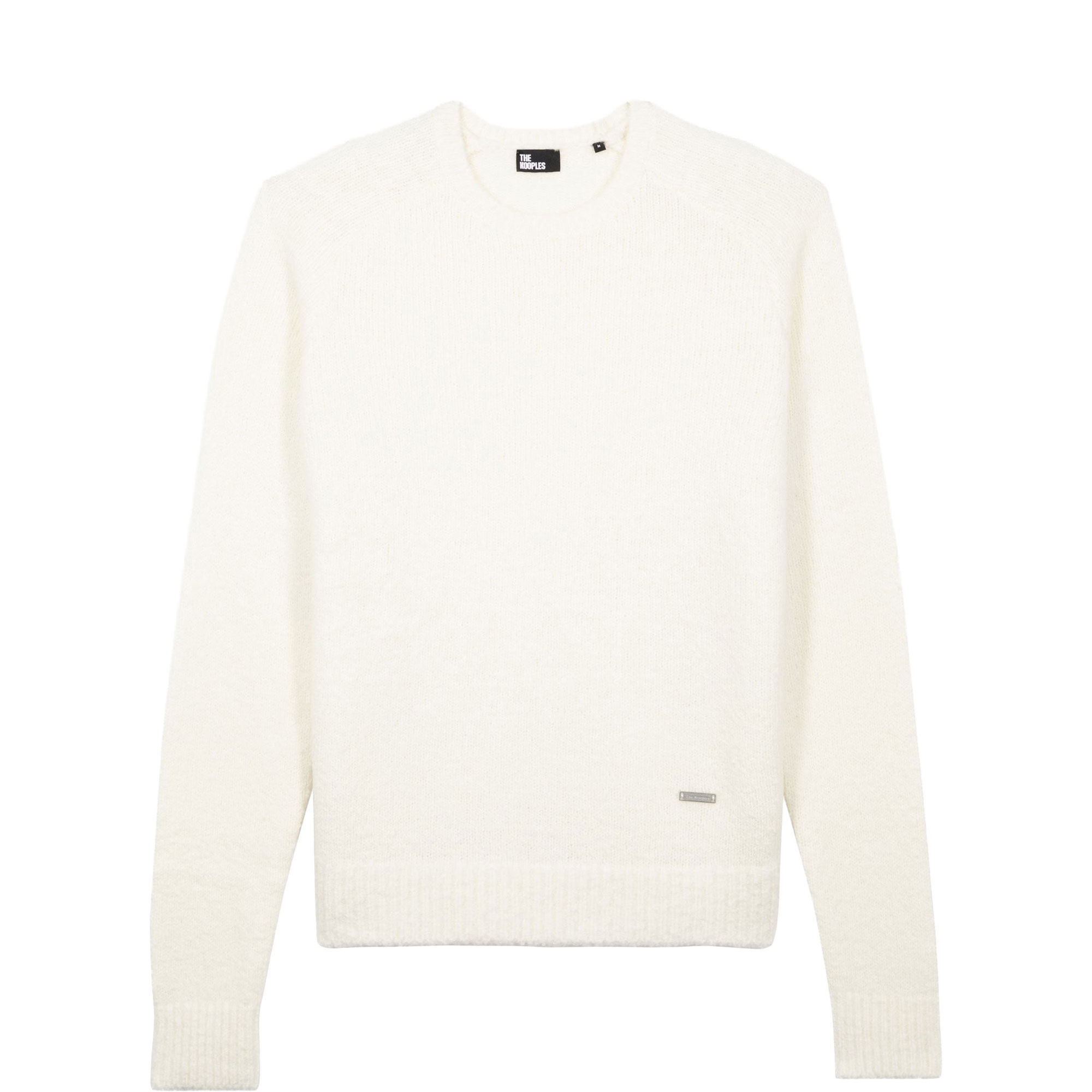 Logo Plaque Brushed Sweater