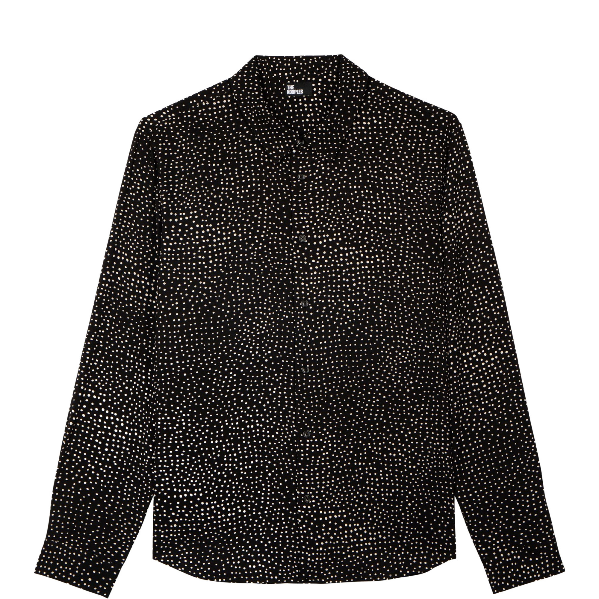 Micro Dot Print Shirt