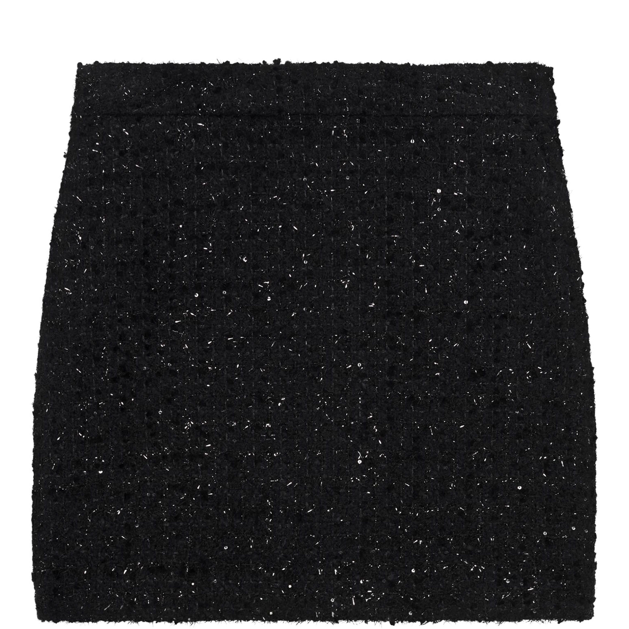 Lurex Tweed Mini Skirt