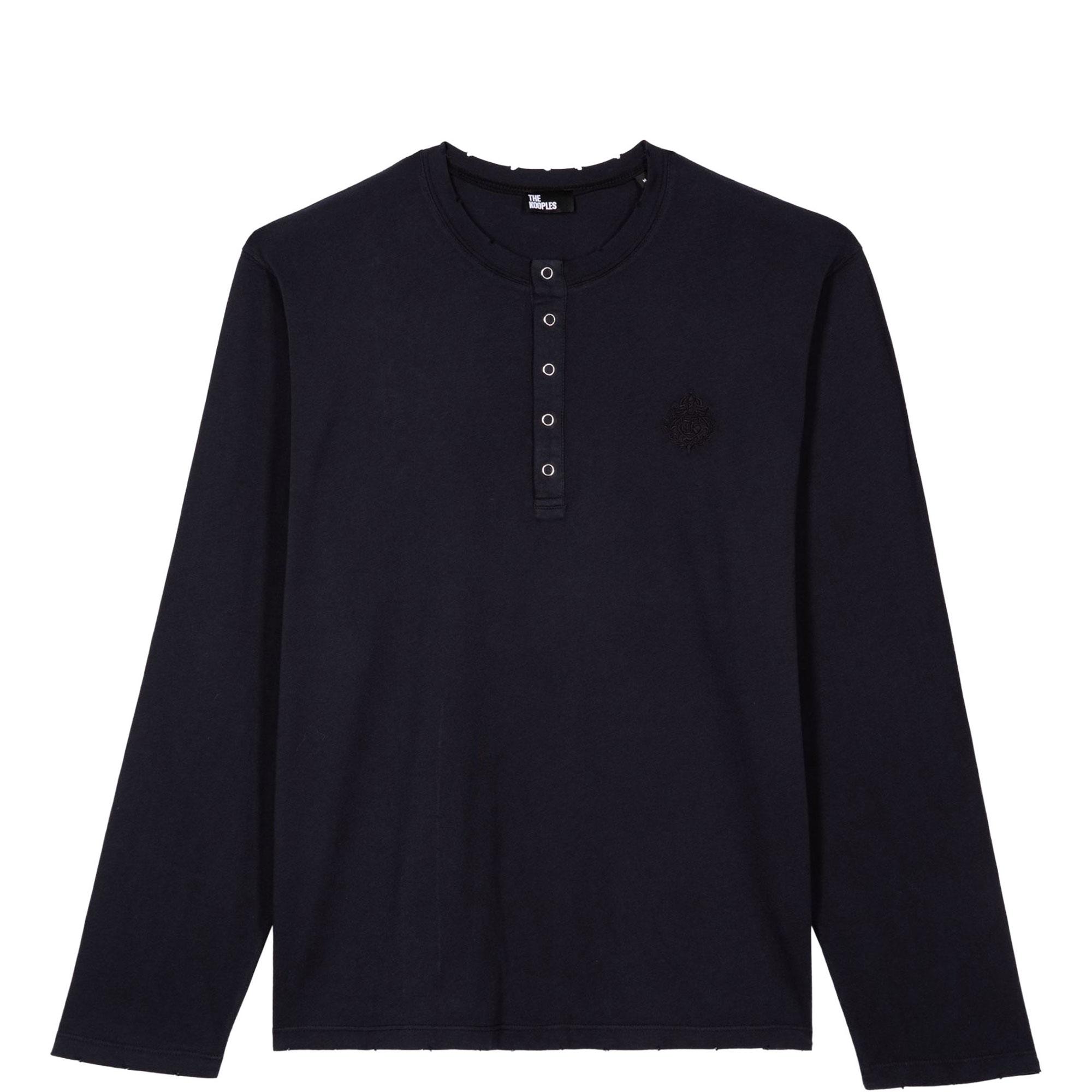 Crest Logo Henley Top