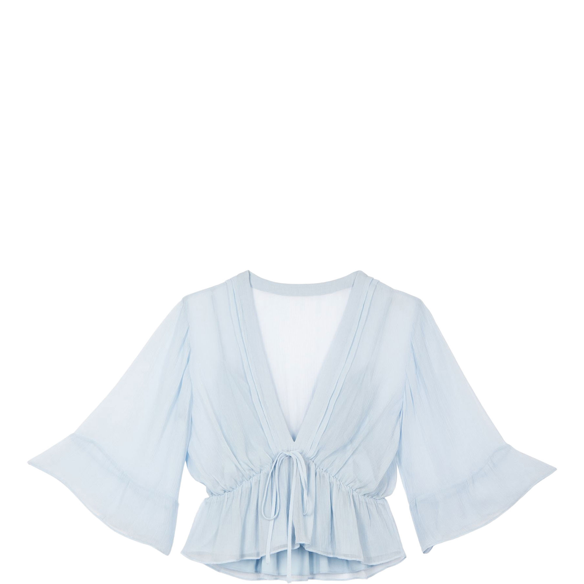 Tie Waist Ruffled Top