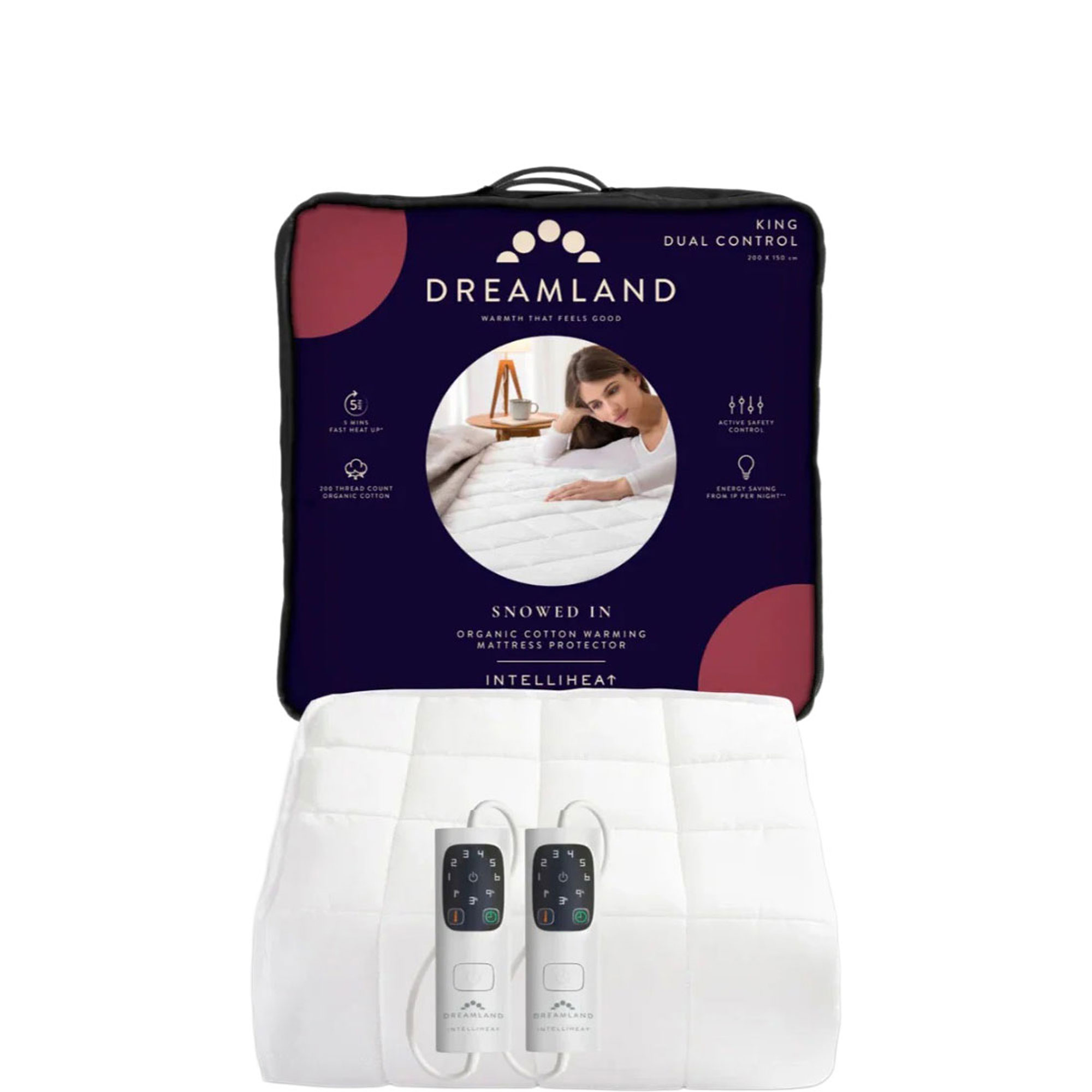 Warming Mattress Protector Intelliheat Dual Control King Size