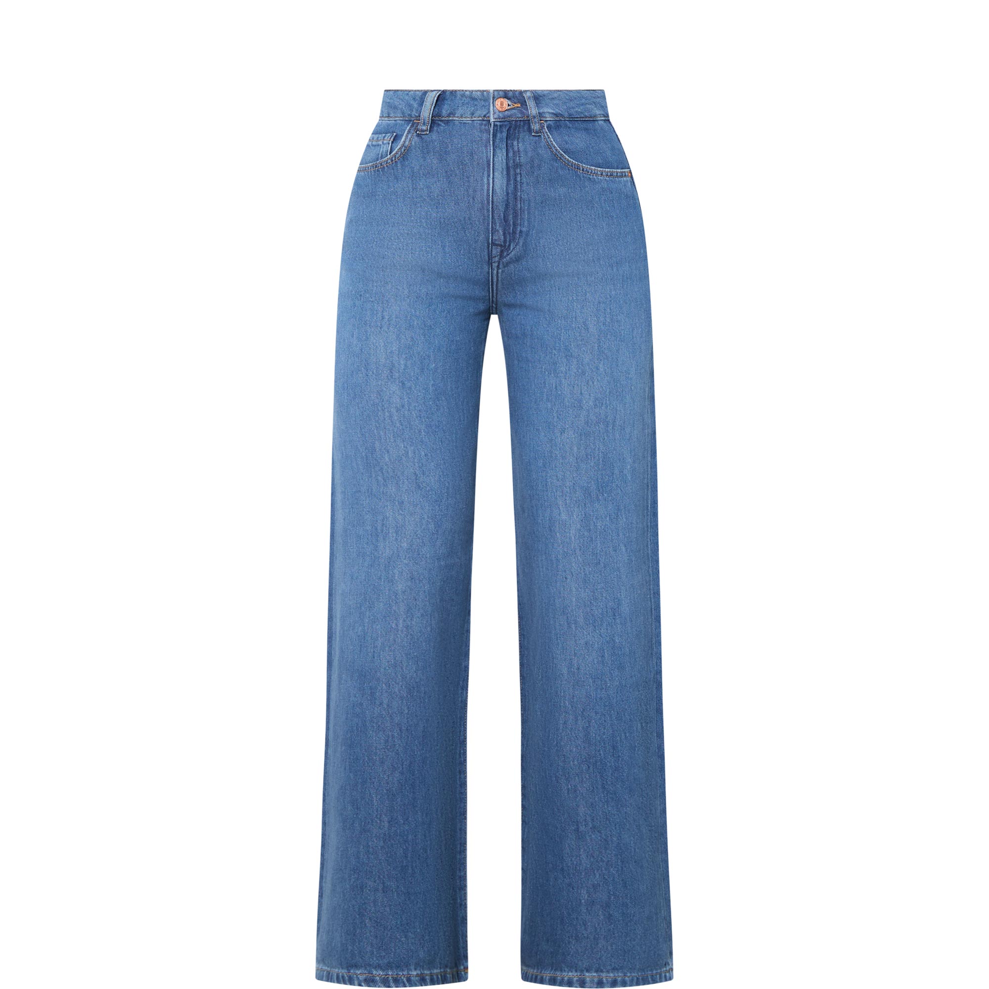 High-Rise Wide Leg Jeans