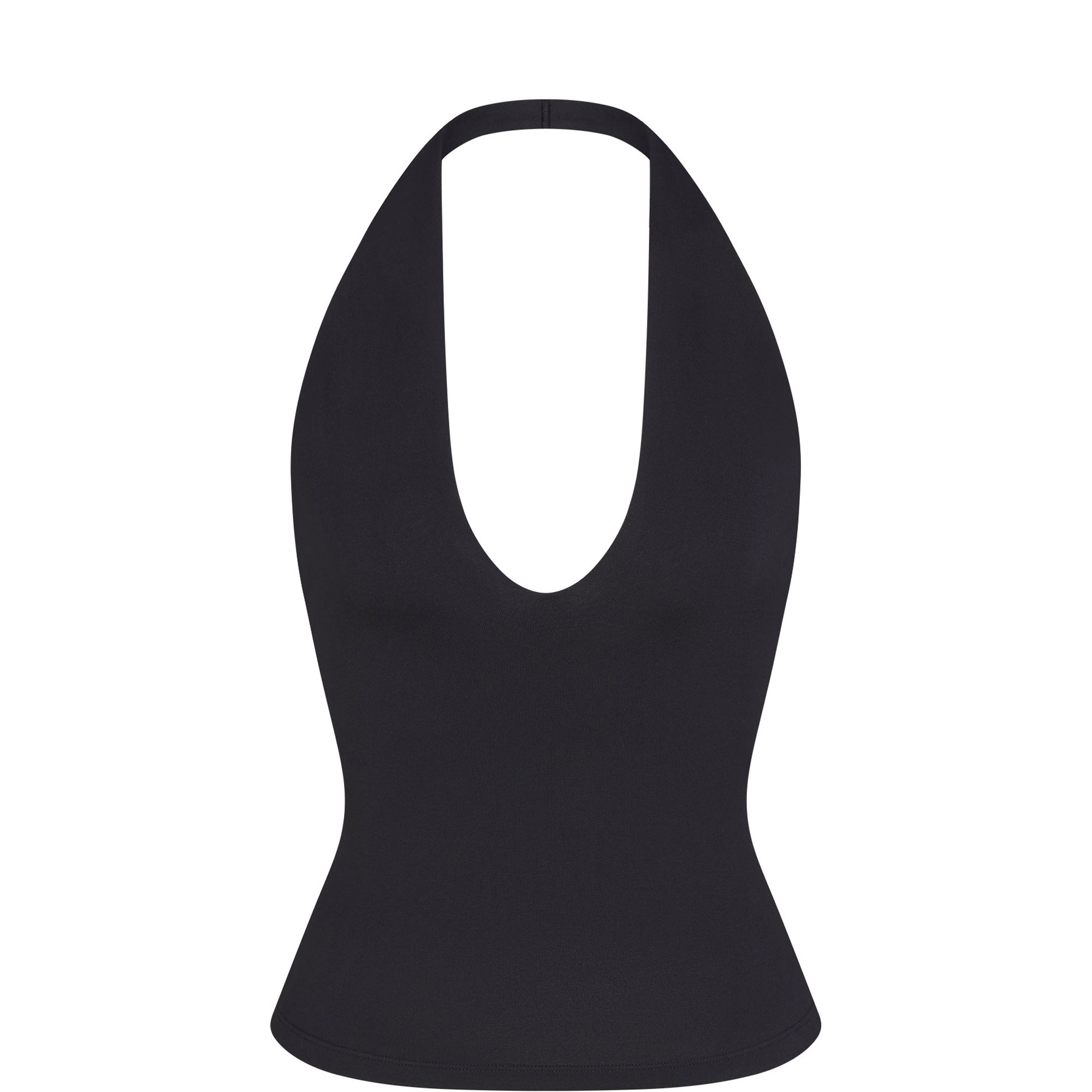 Smooth Layers Halter Top Obsidian