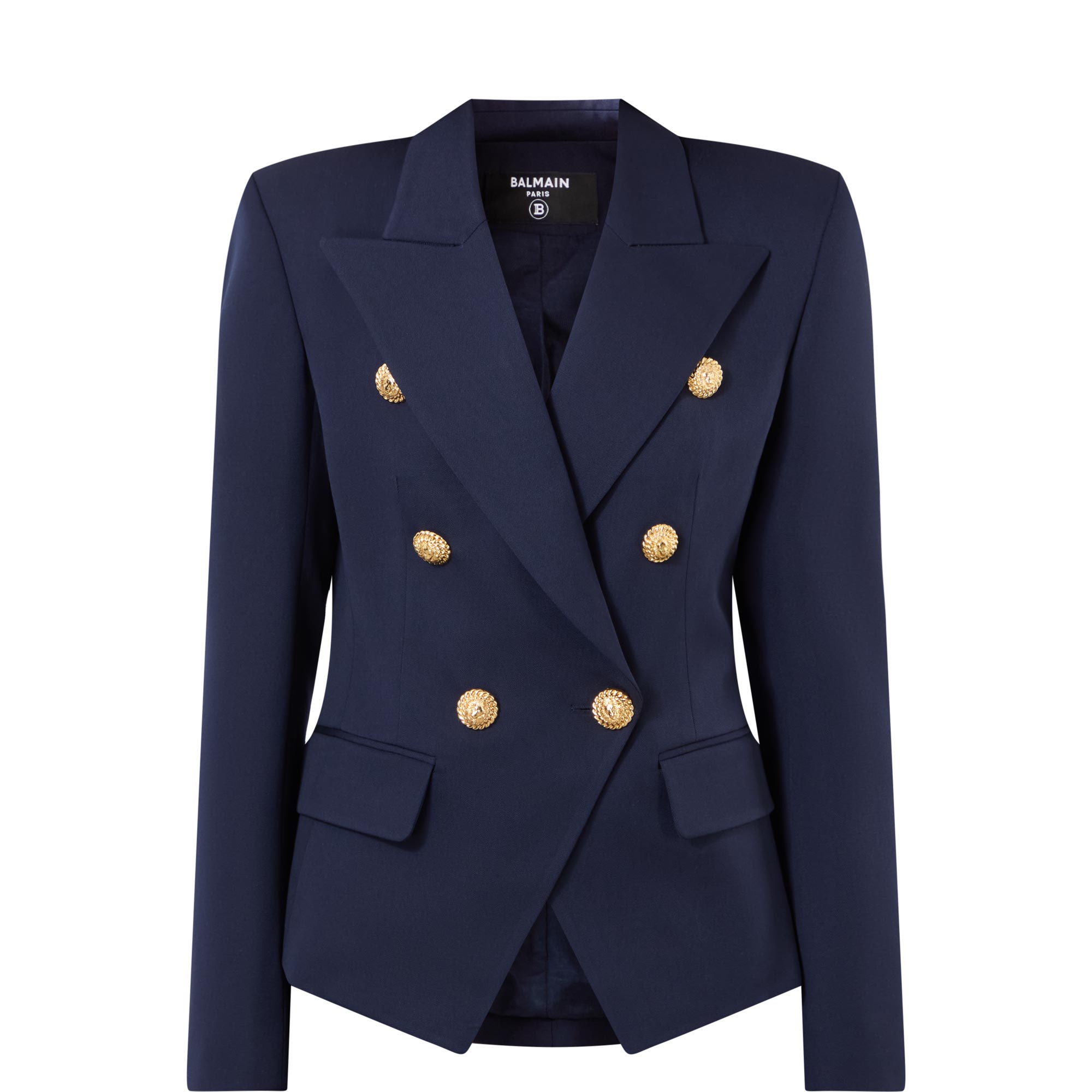 Fitted Double-Breasted Blazer