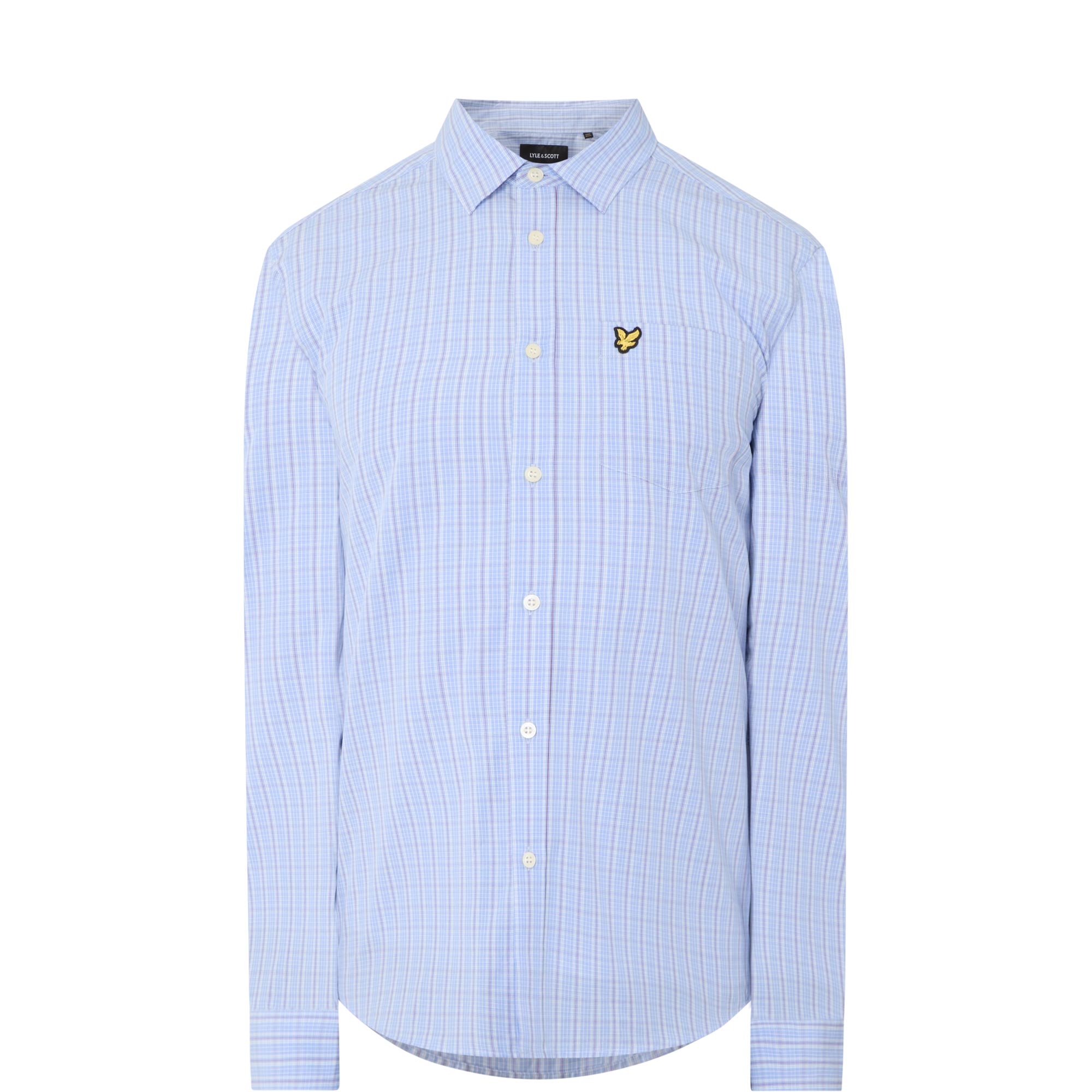 Grid Check Logo Shirt