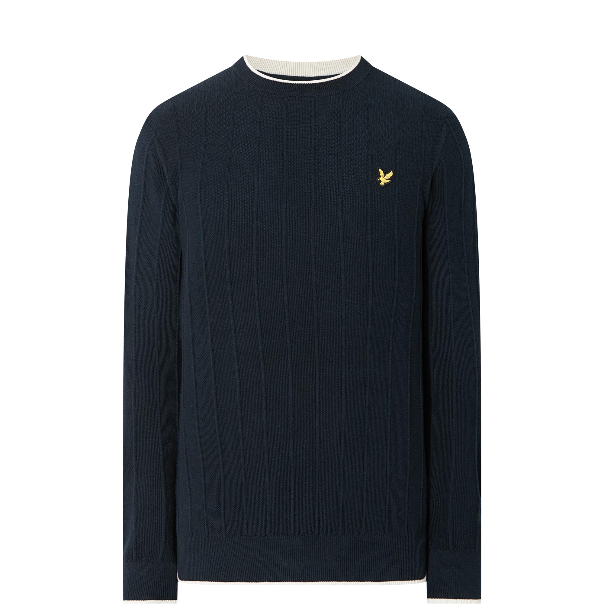 Logo Tipped Textured Sweater