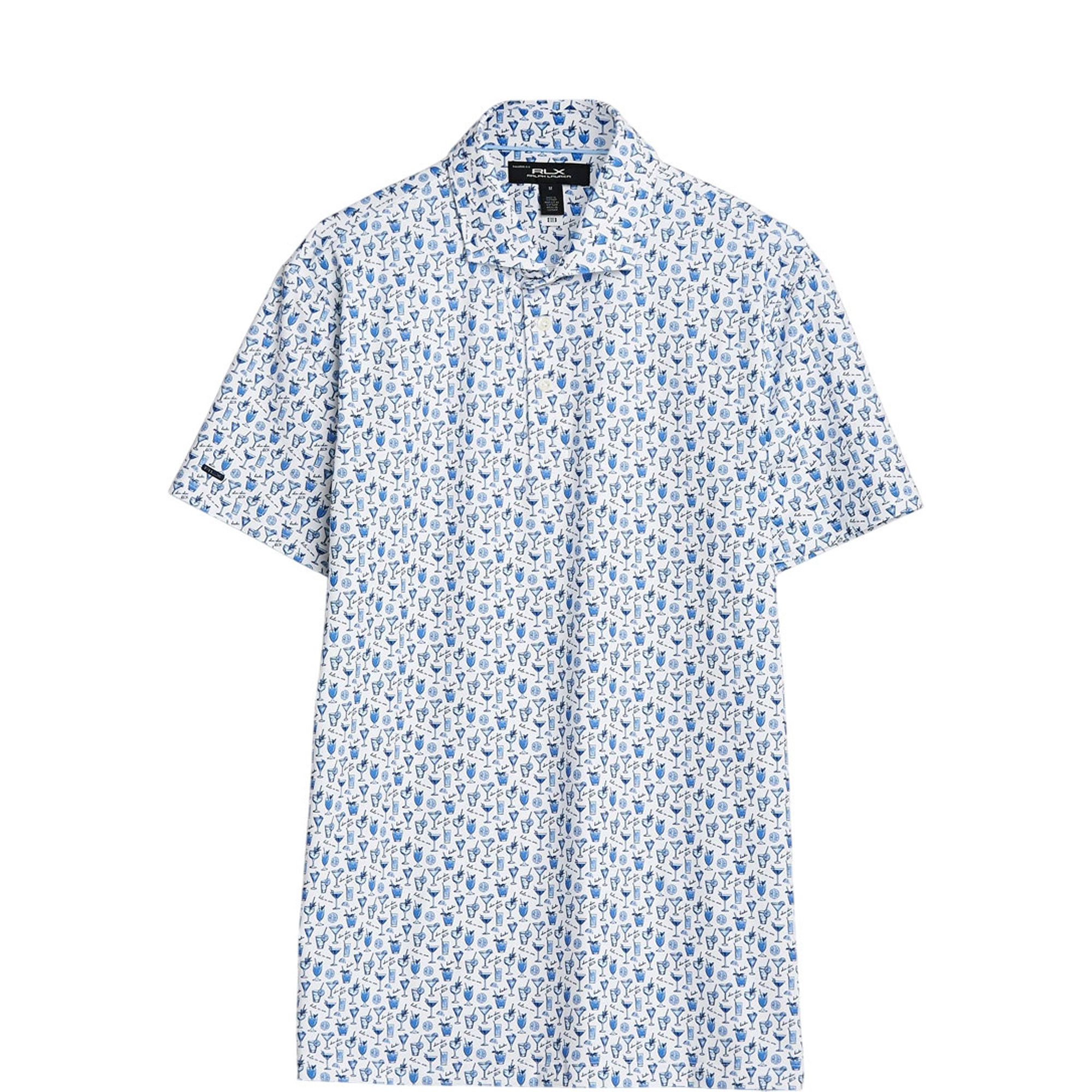 Printed Logo Tailored Performance Polo Shirt