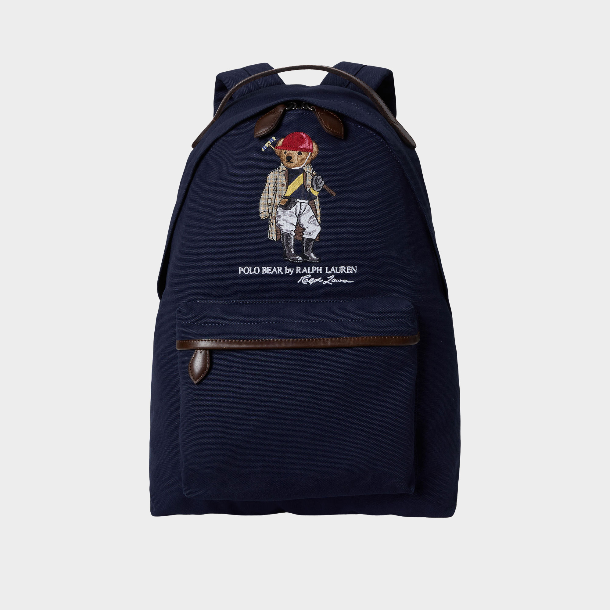 Polo Bear Logo Canvas Backpack