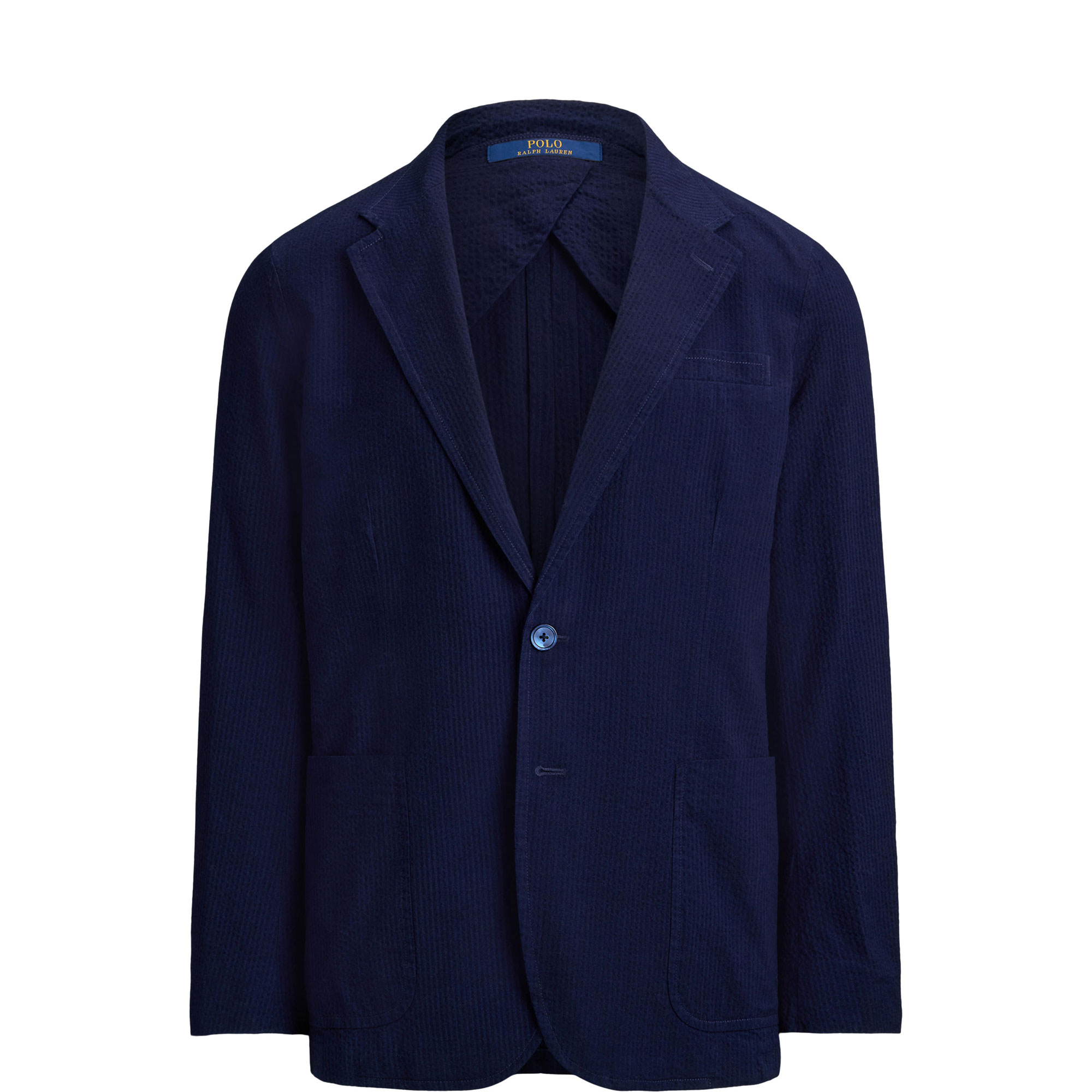 Single-Breasted Seersucker Jacket