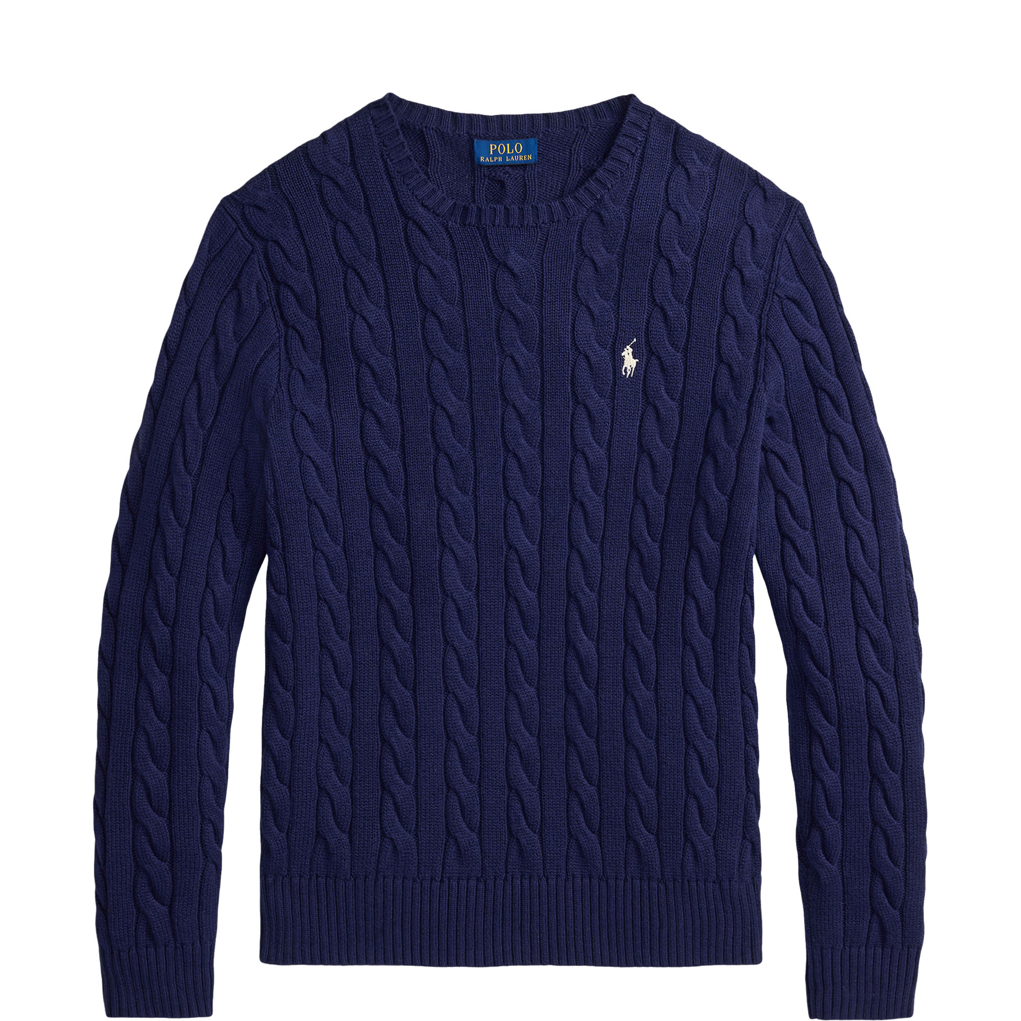 Polo Player Logo Cable-Knit Sweater