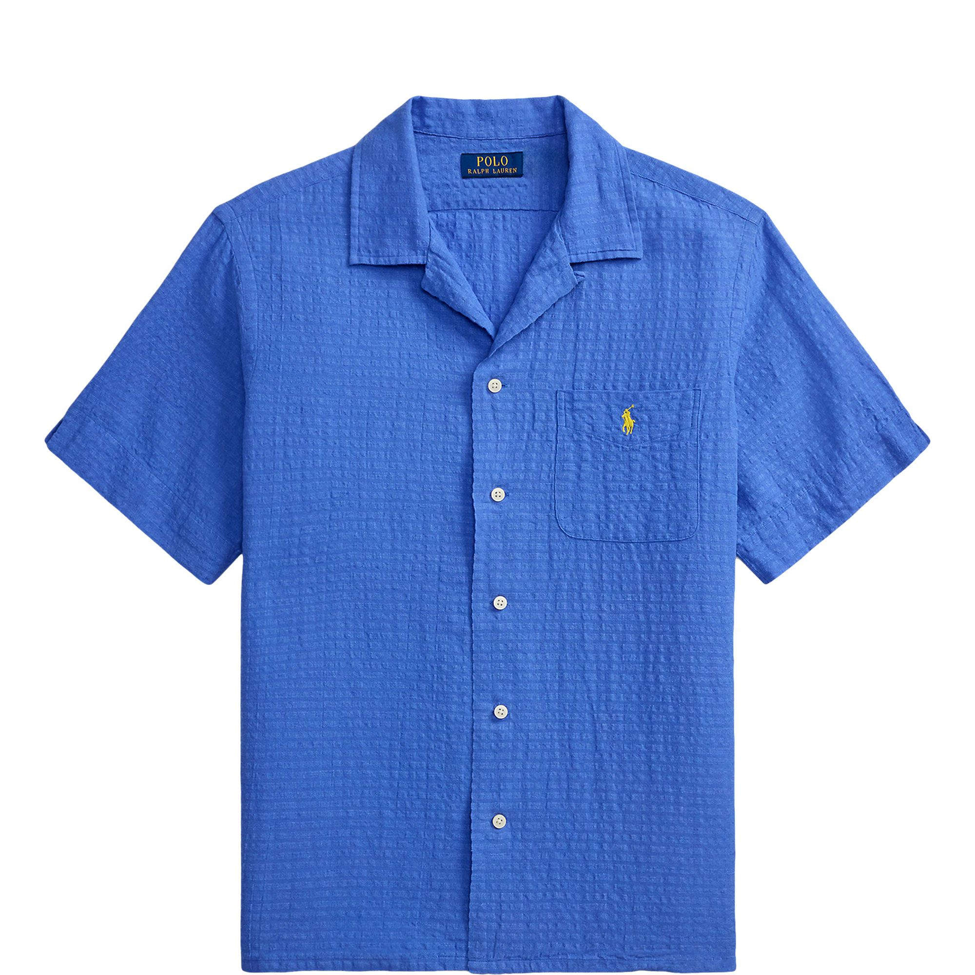 Pony Logo Seersucker Casual Shirt