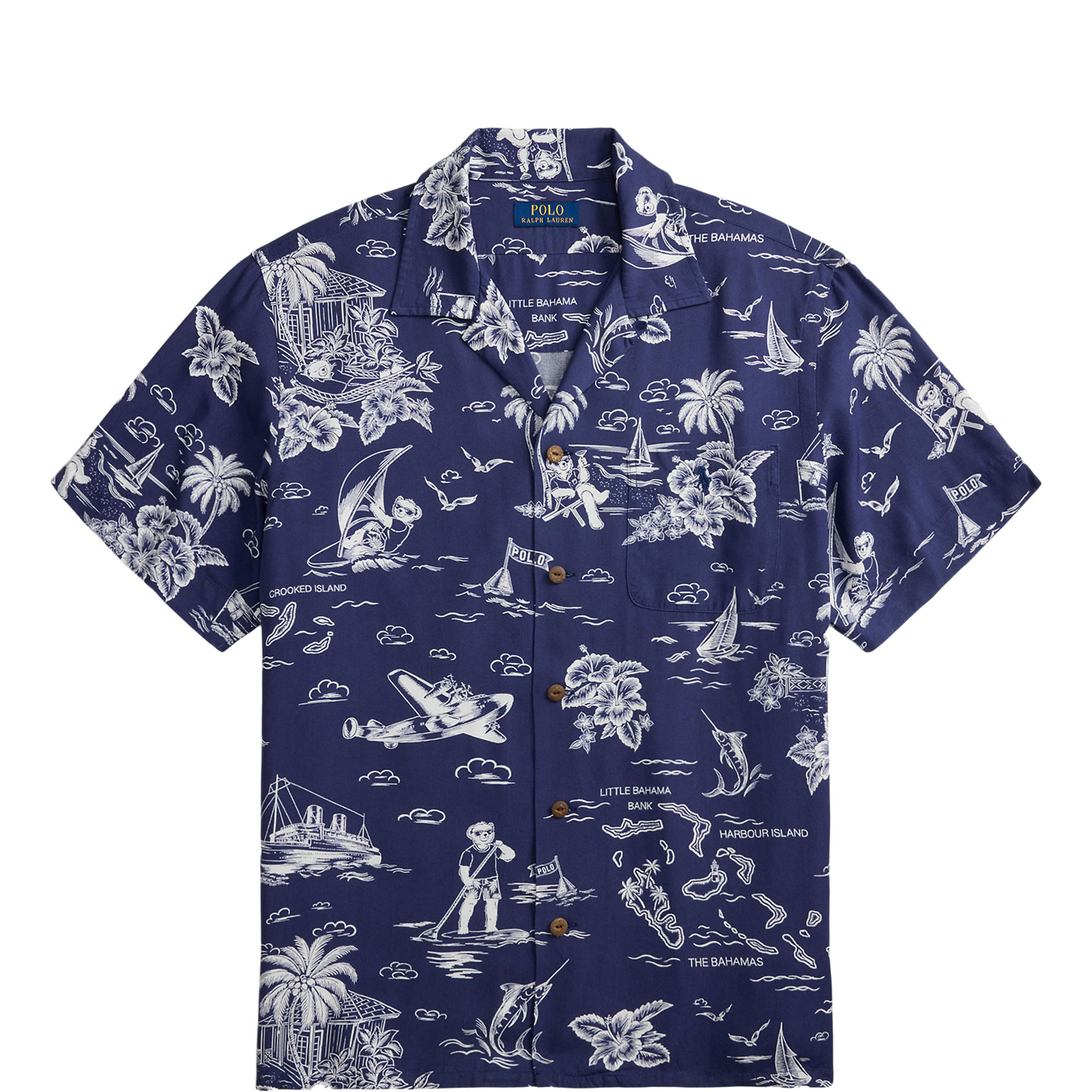 Polo Bear Logo Camp Casual Shirt