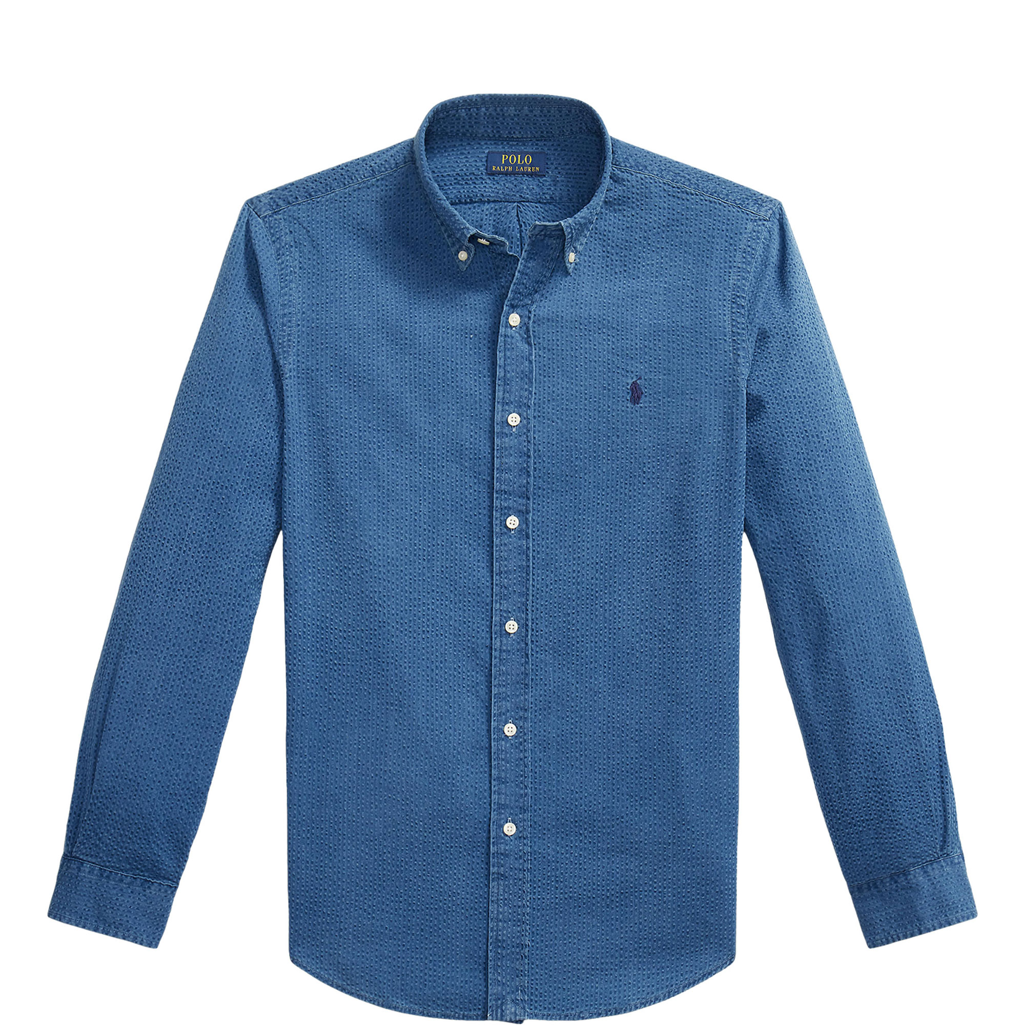 Polo Player Logo Seersucker Shirt