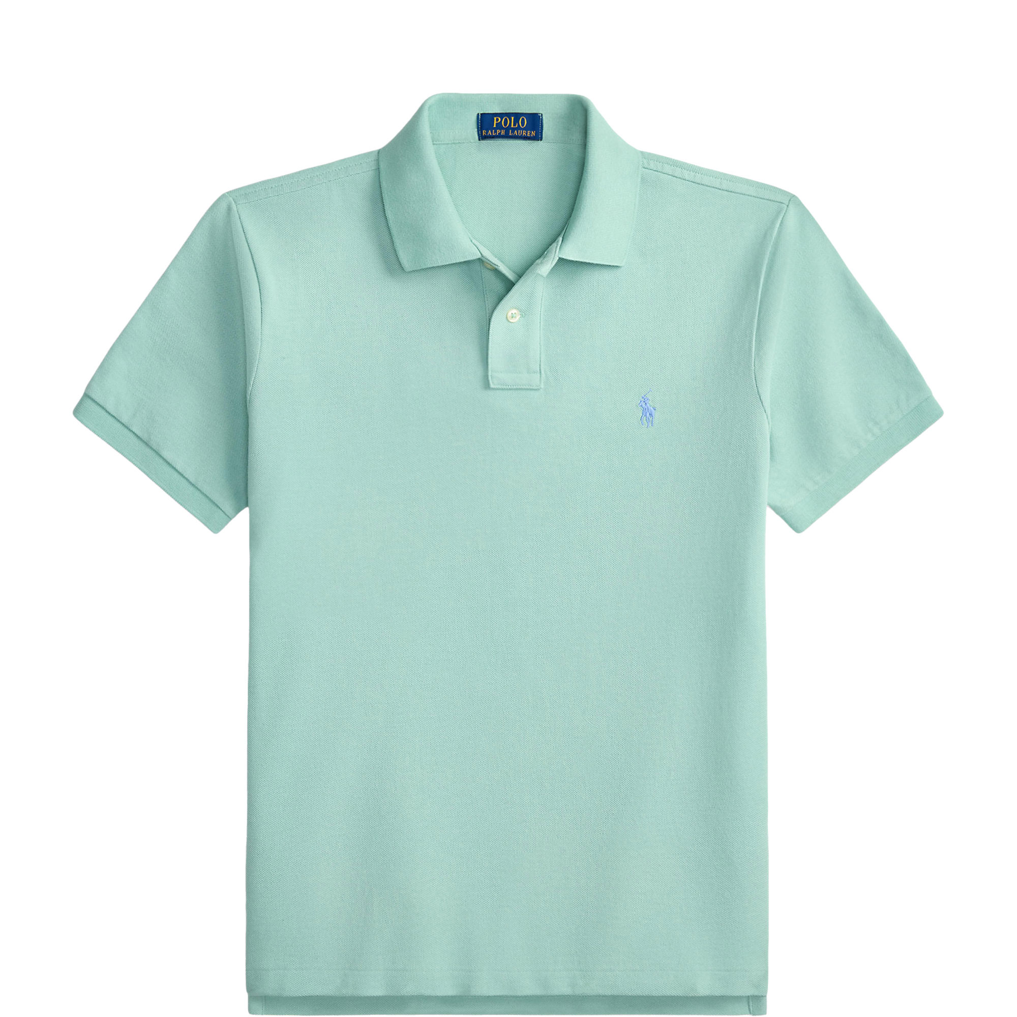 Polo Player Logo Slim Fit Mesh Polo Shirt