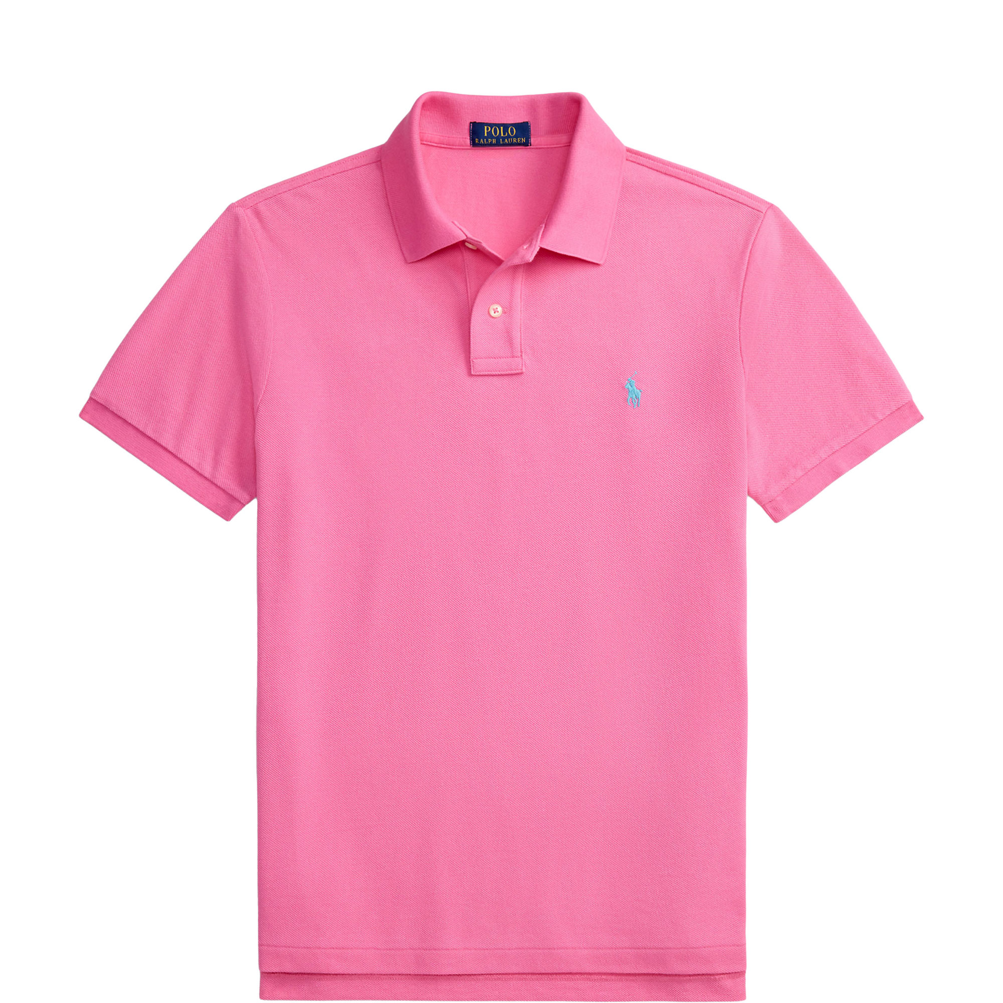 Polo Player Logo Slim Fit Mesh Polo Shirt