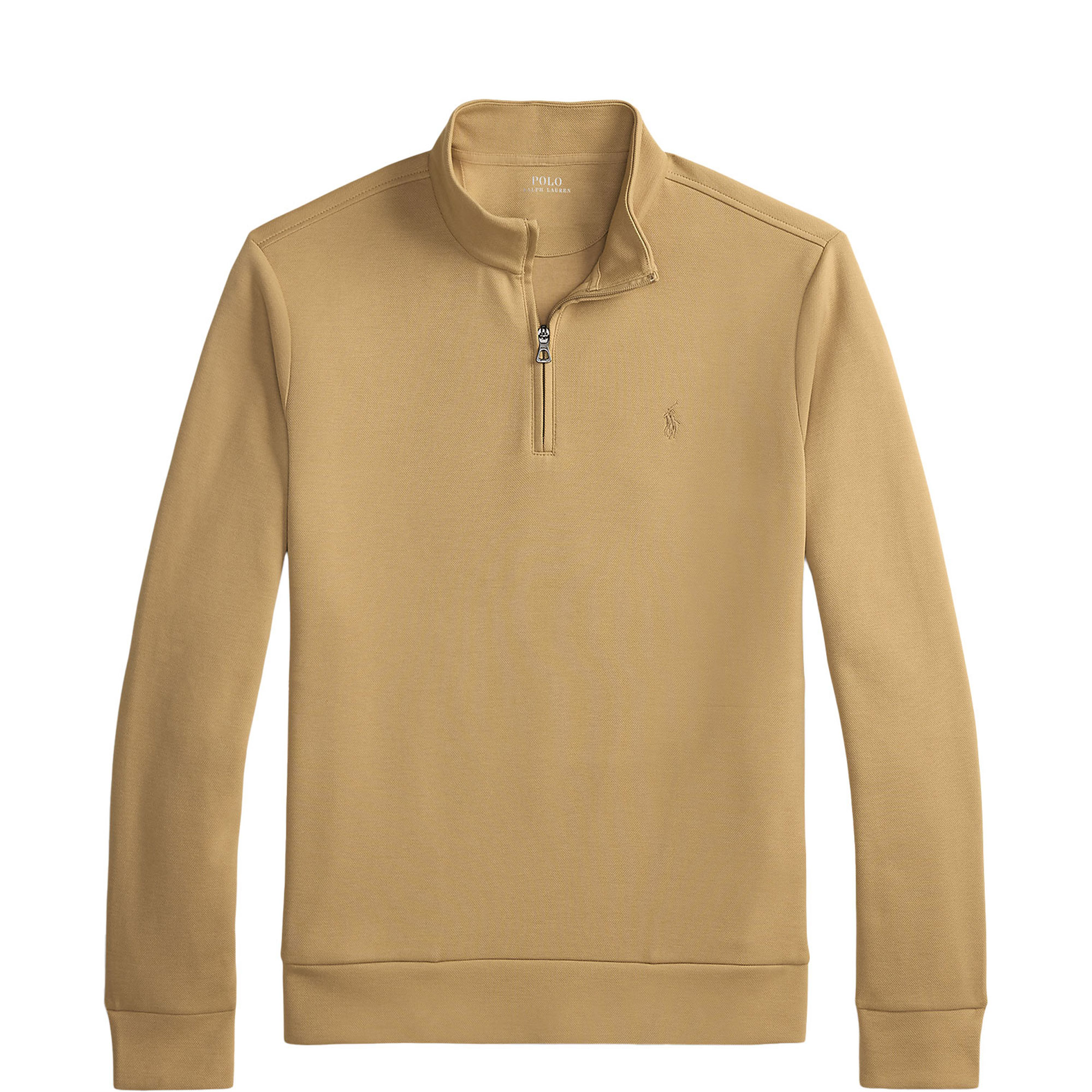 Pony Logo Double-Knit Zip Sweater