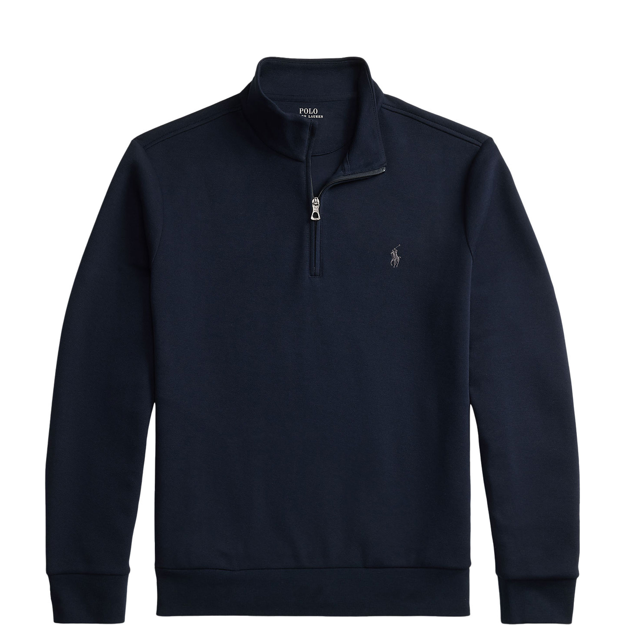 Pony Logo Double-Knit Zip Sweater