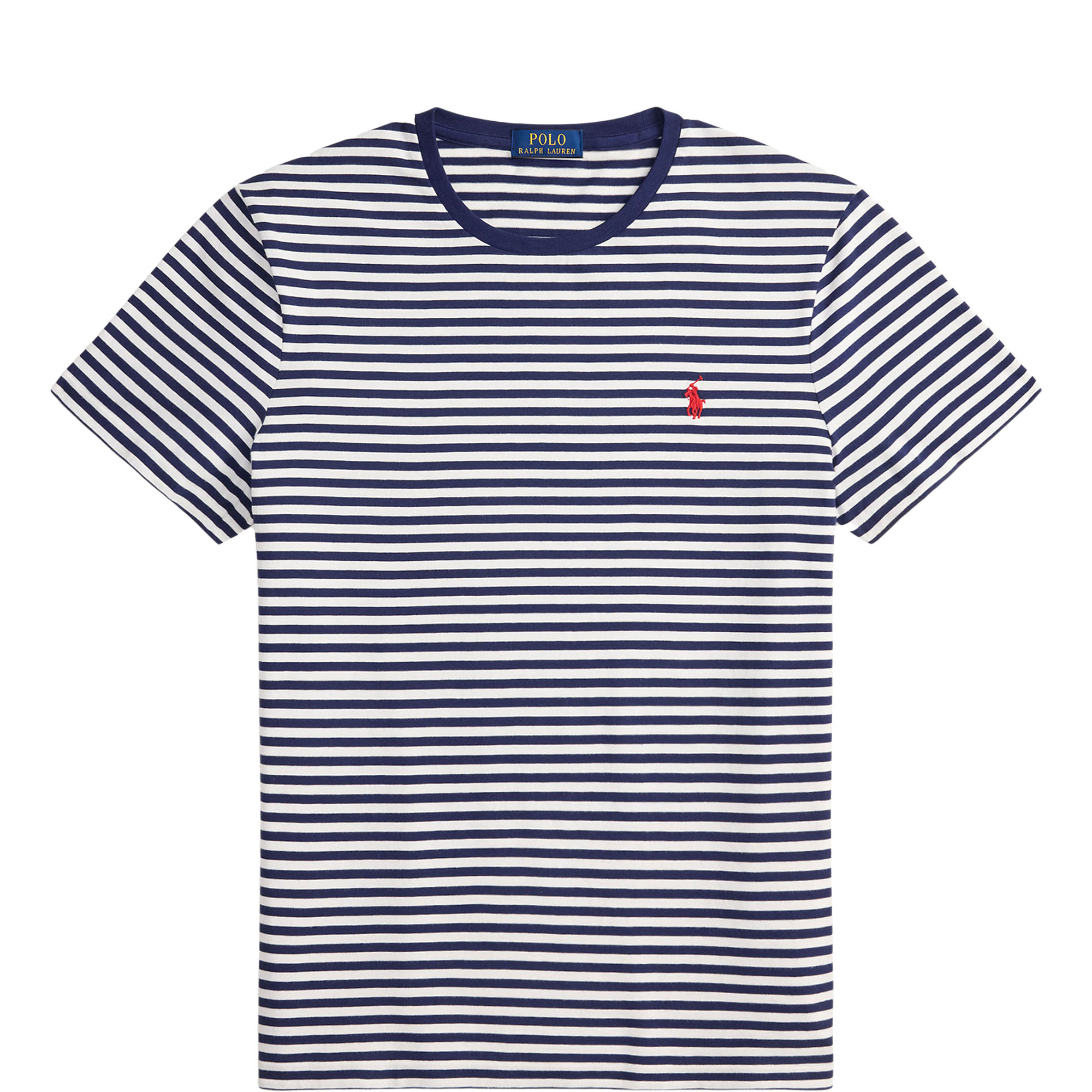 Polo Player Logo Slim Fit Striped Jersey T-Shirt
