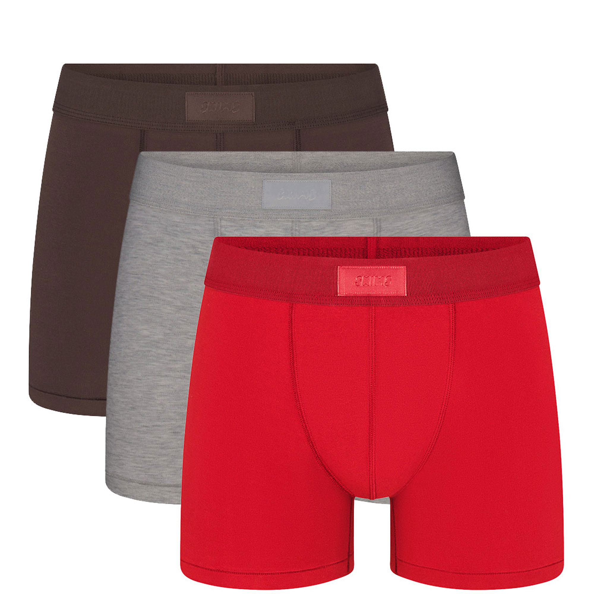 3" Boxer Brief Three-Pack Ruby Espresso Multi