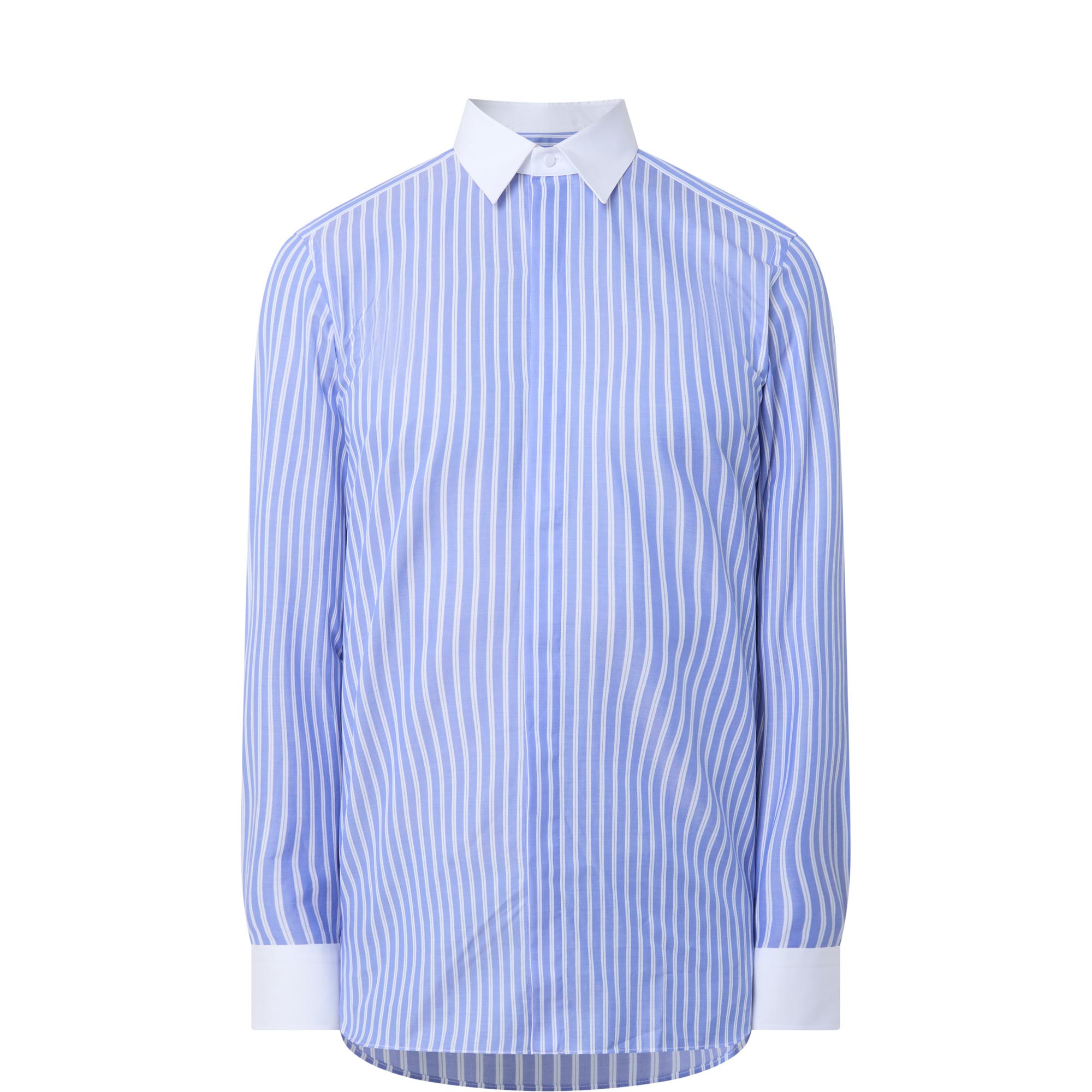 Wide Stripe Single-Cuff Shirt