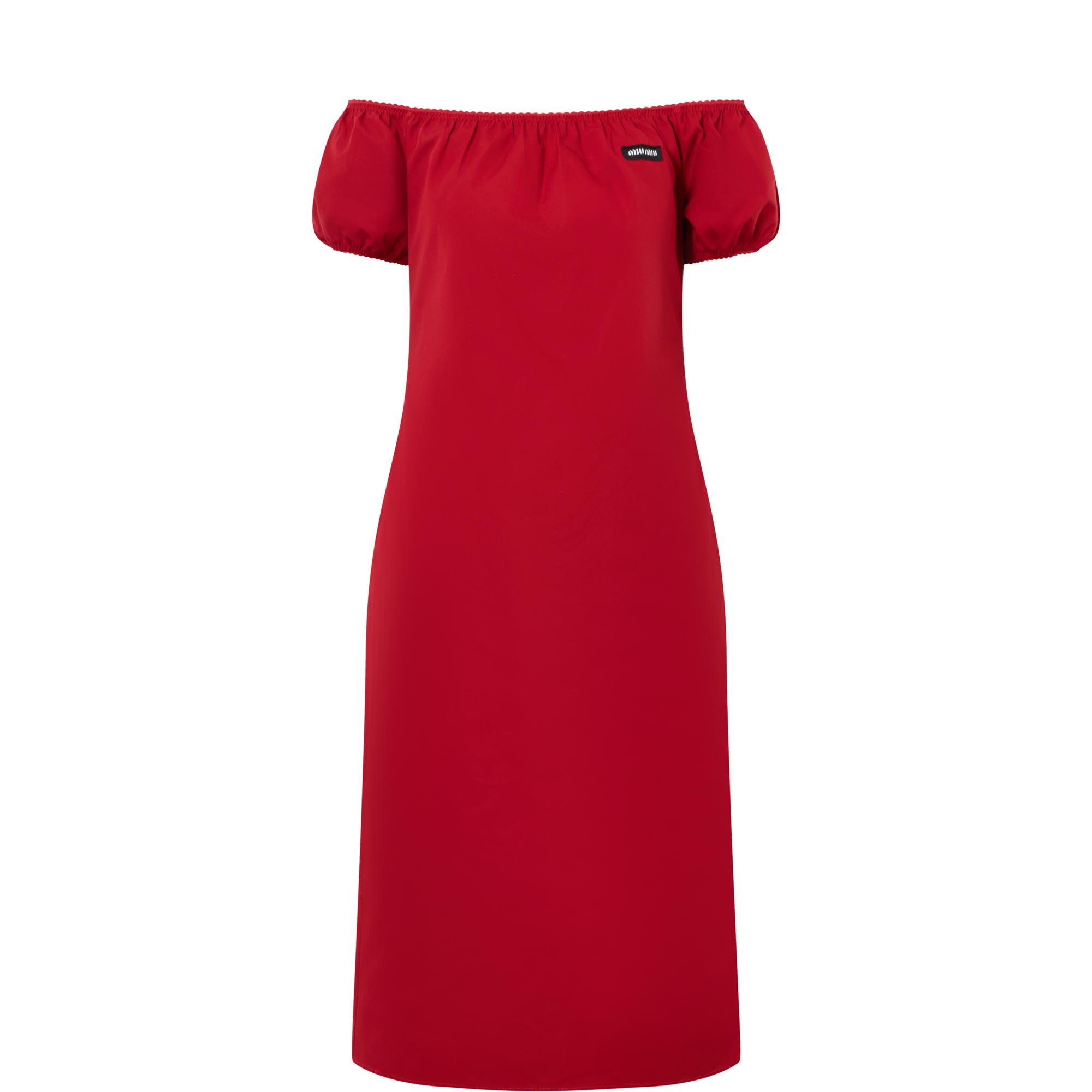 Logo Off-The-Shoulder Dress