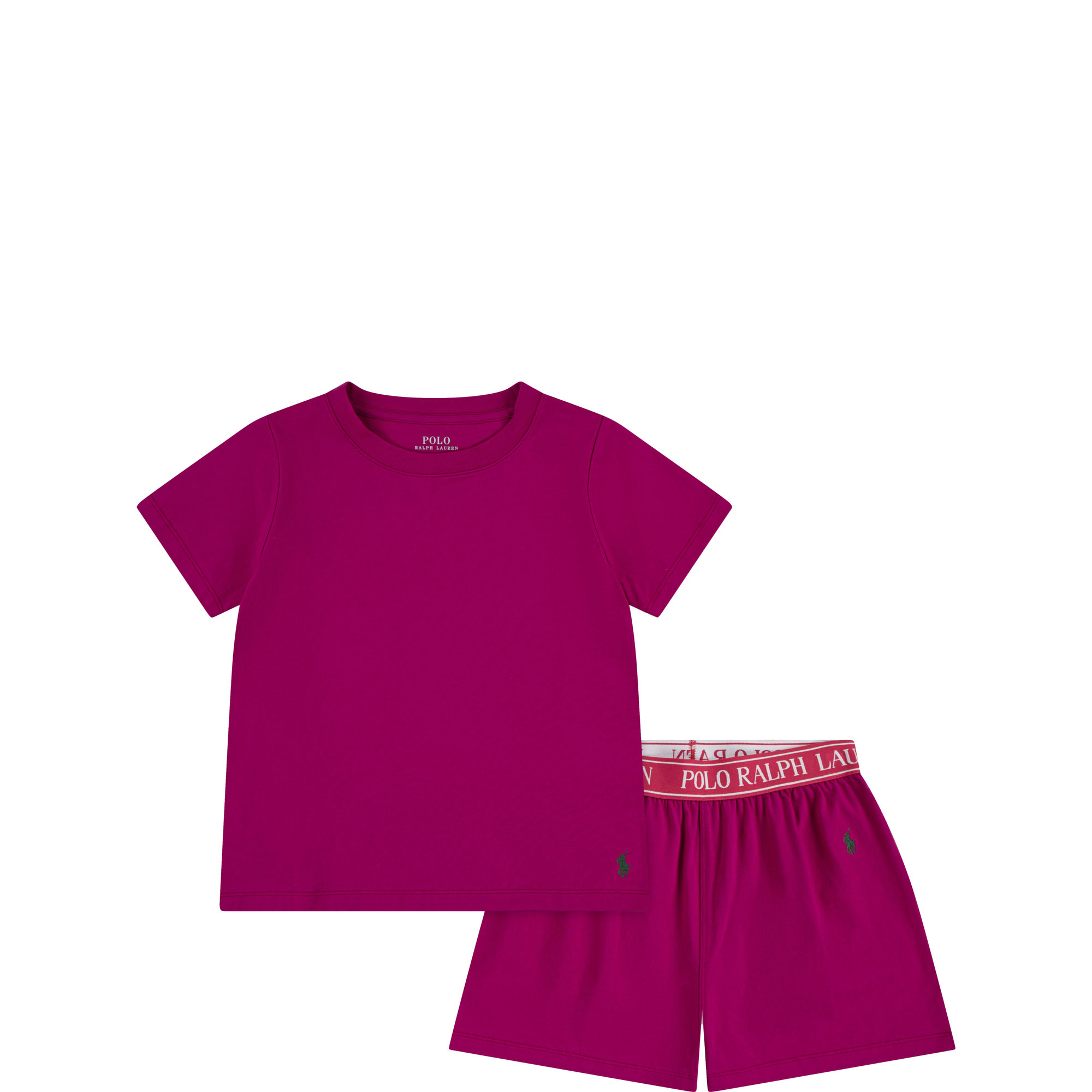 Bear Polo Player Logo Two-Piece Sleep Set