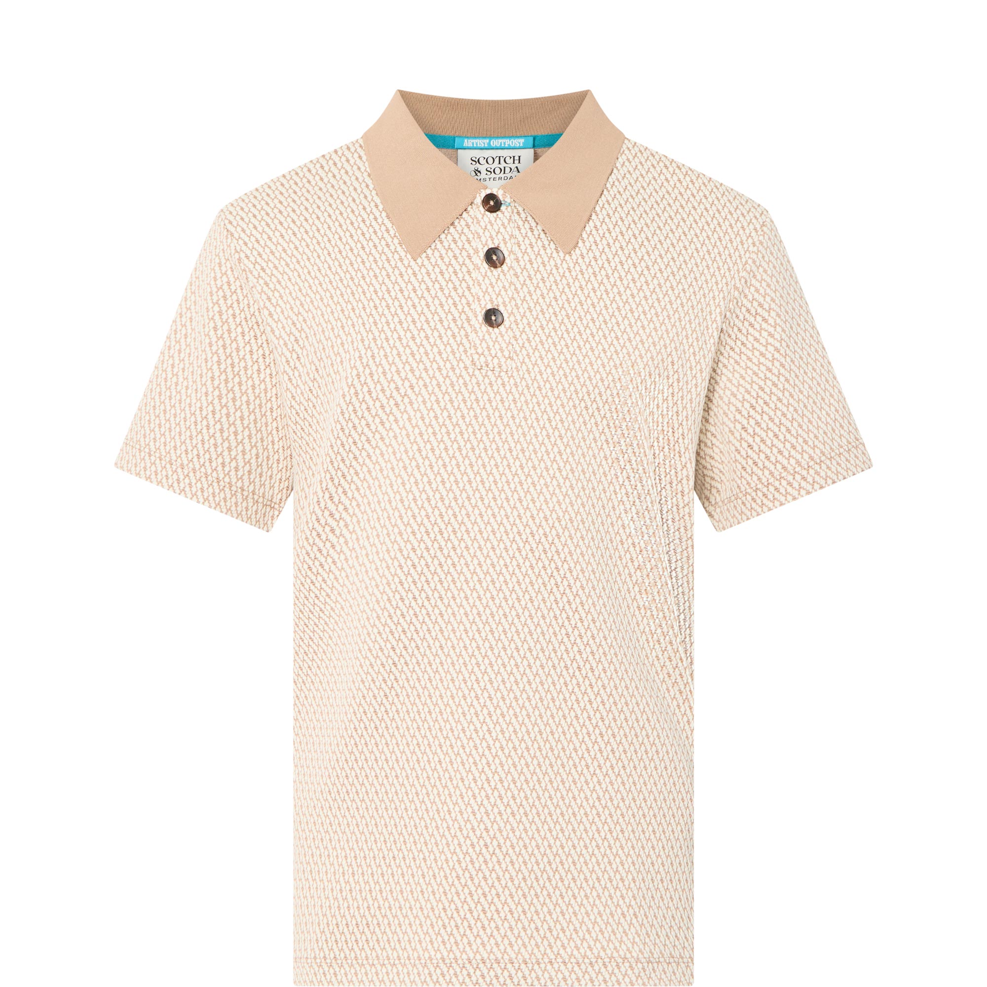 Jacquard Textured Polo Shirt