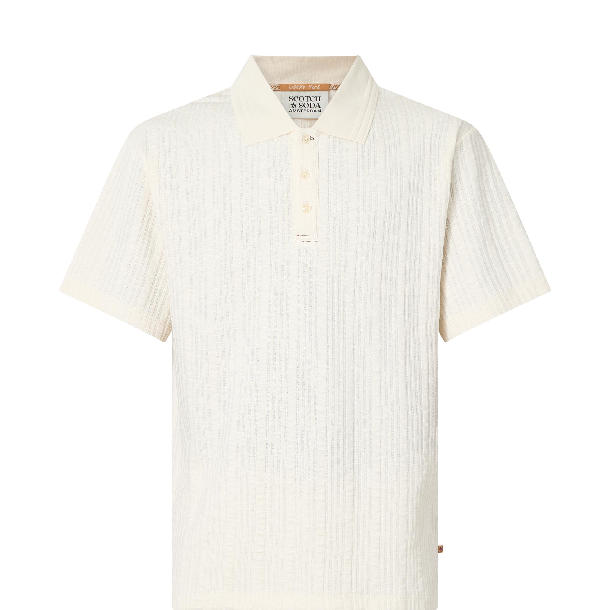 Structured Rib Polo Shirt