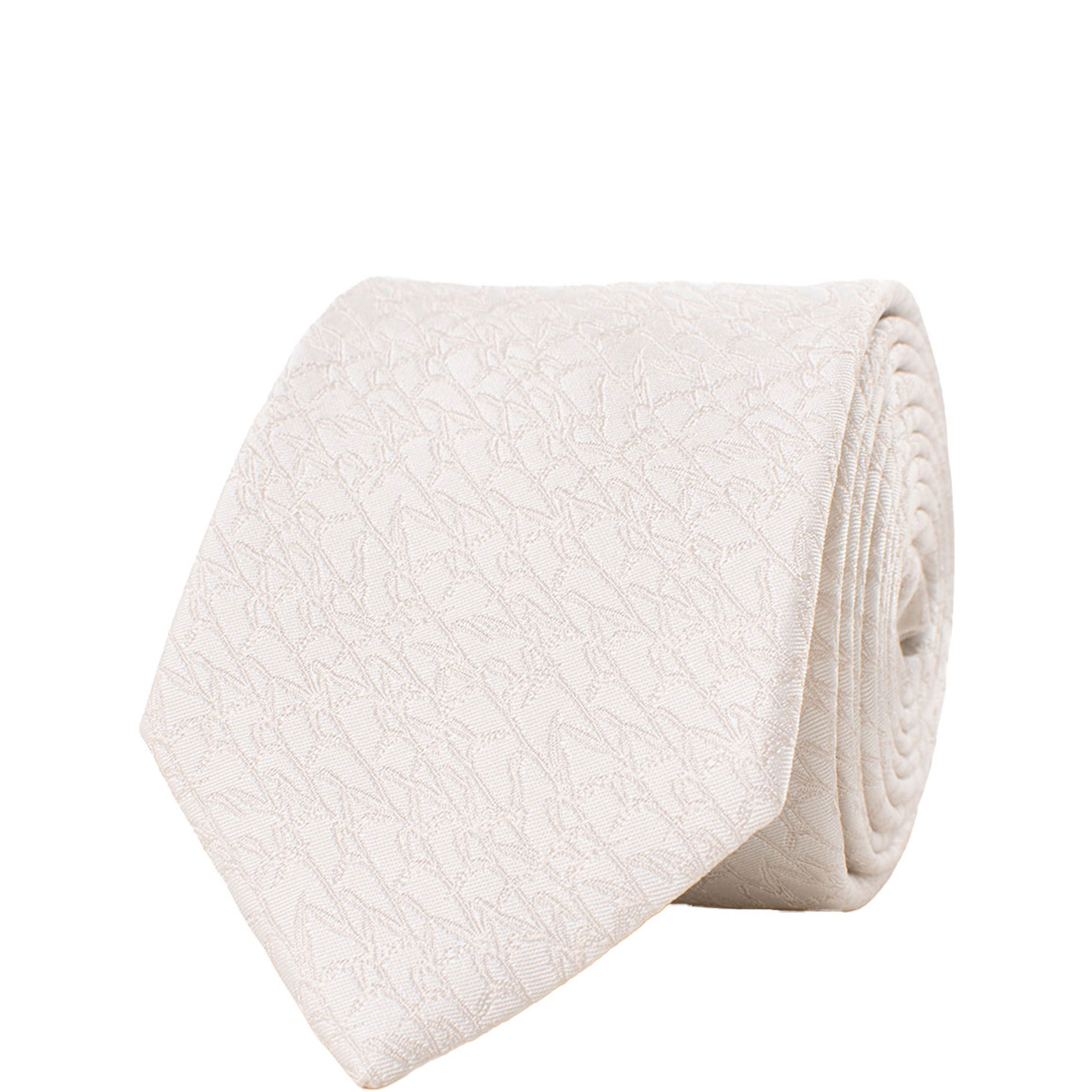 Ginesio Bamboo Leaves Silk Tie