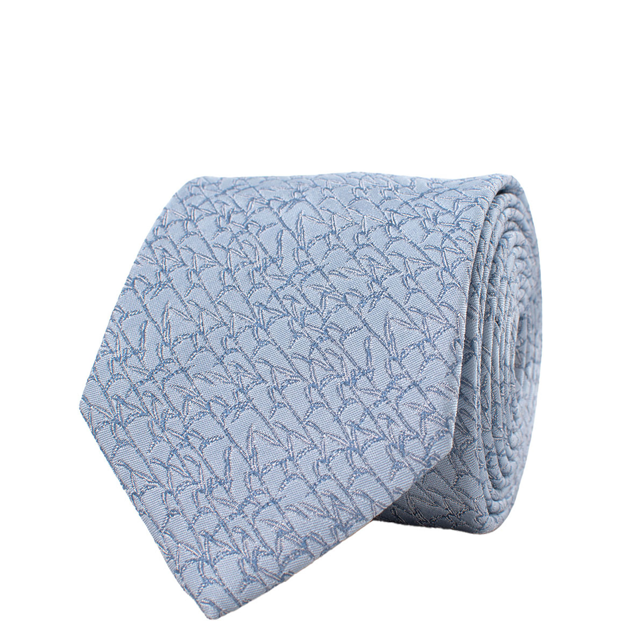 Ginesio Bamboo Leaves Silk Tie