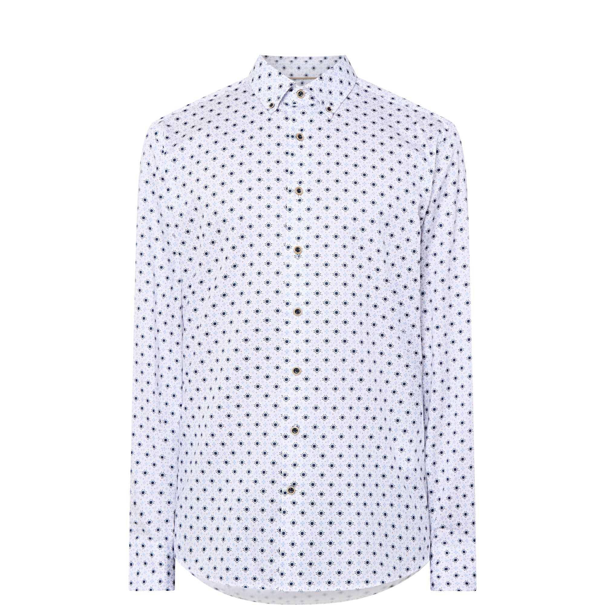 Geometric Single-Cuff Shirt