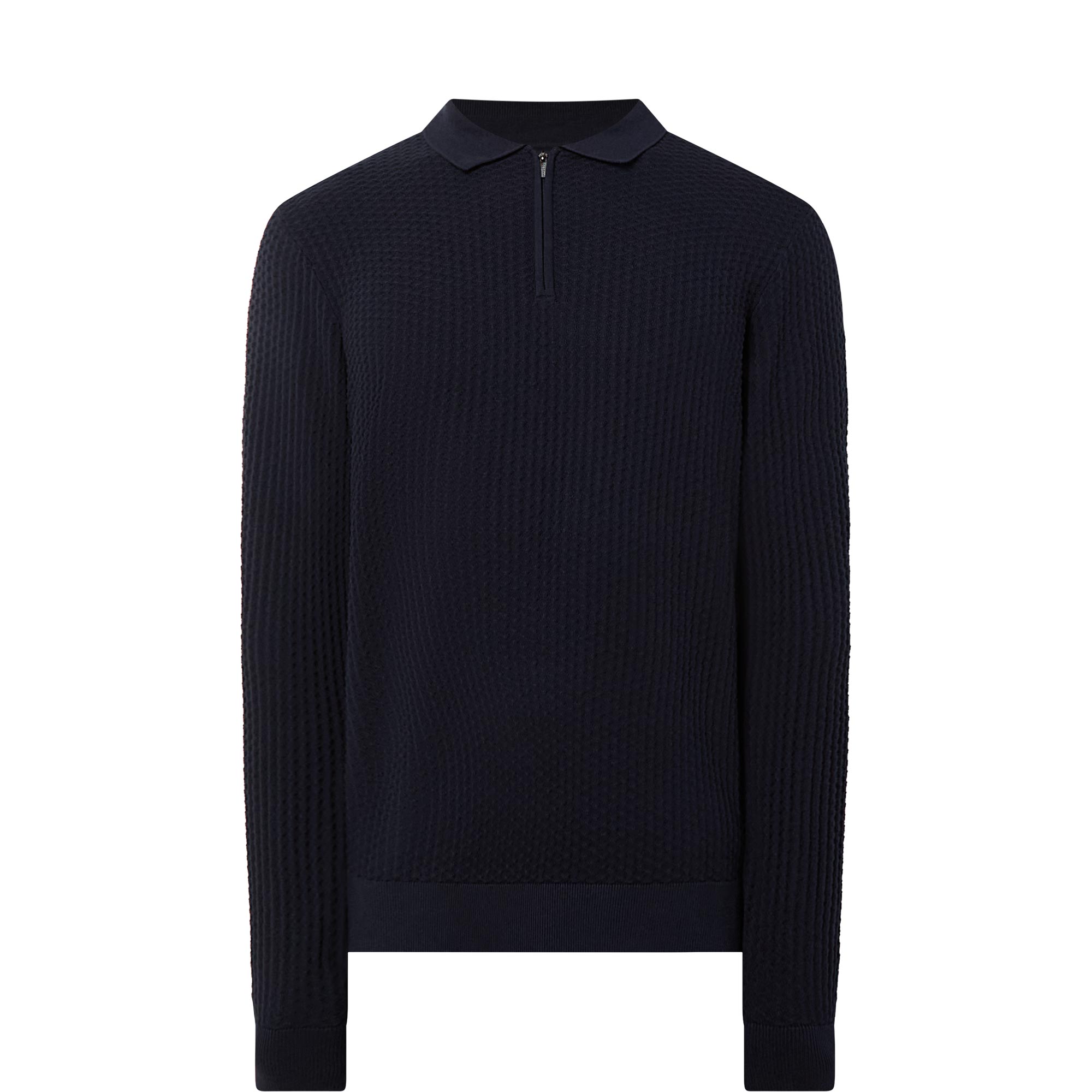 Structure Knit Polo Shirt