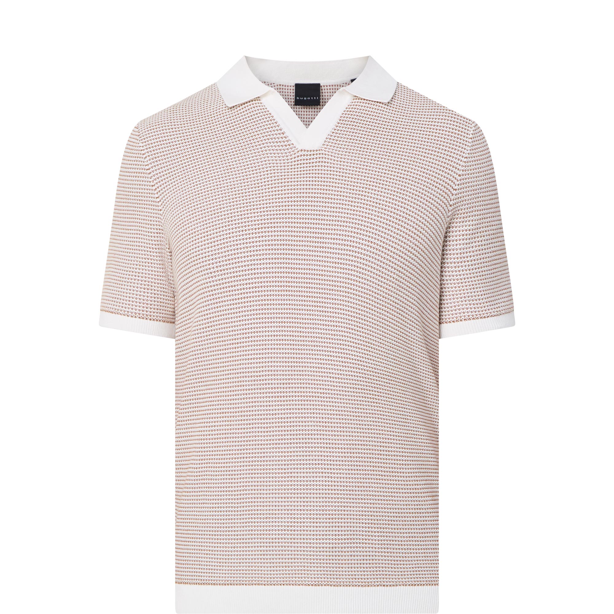 Structure Striped Polo Shirt