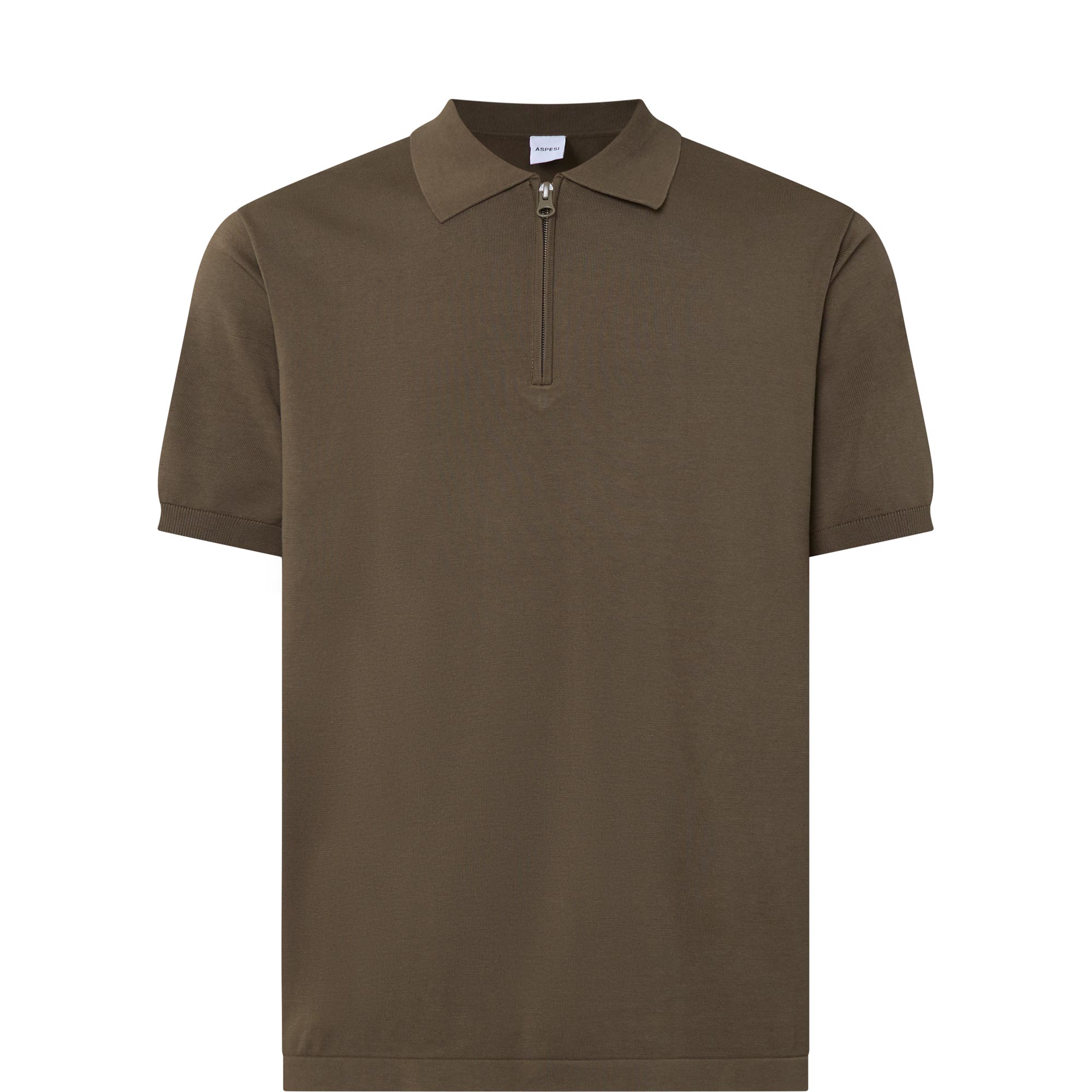 Regular Fit Zip Polo Shirt