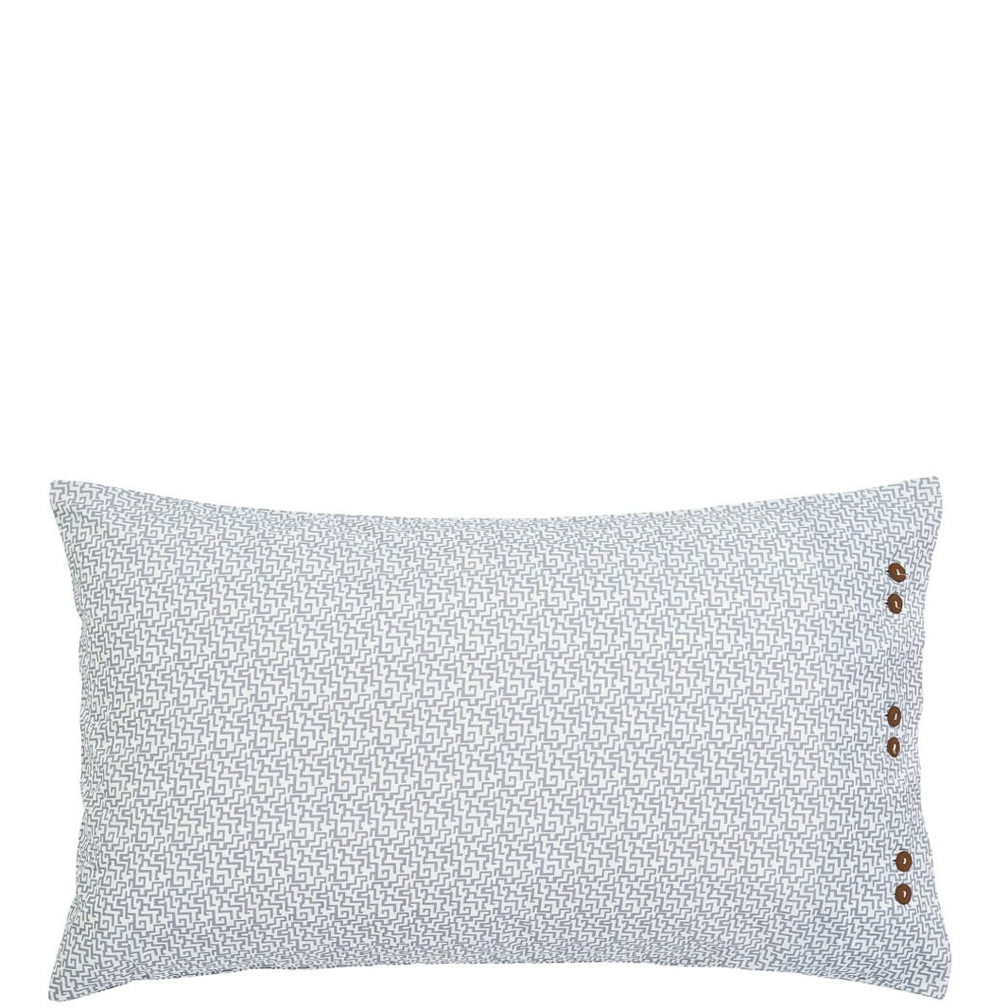 Alba Maira Pillowcase Pair Charcoal & Tan