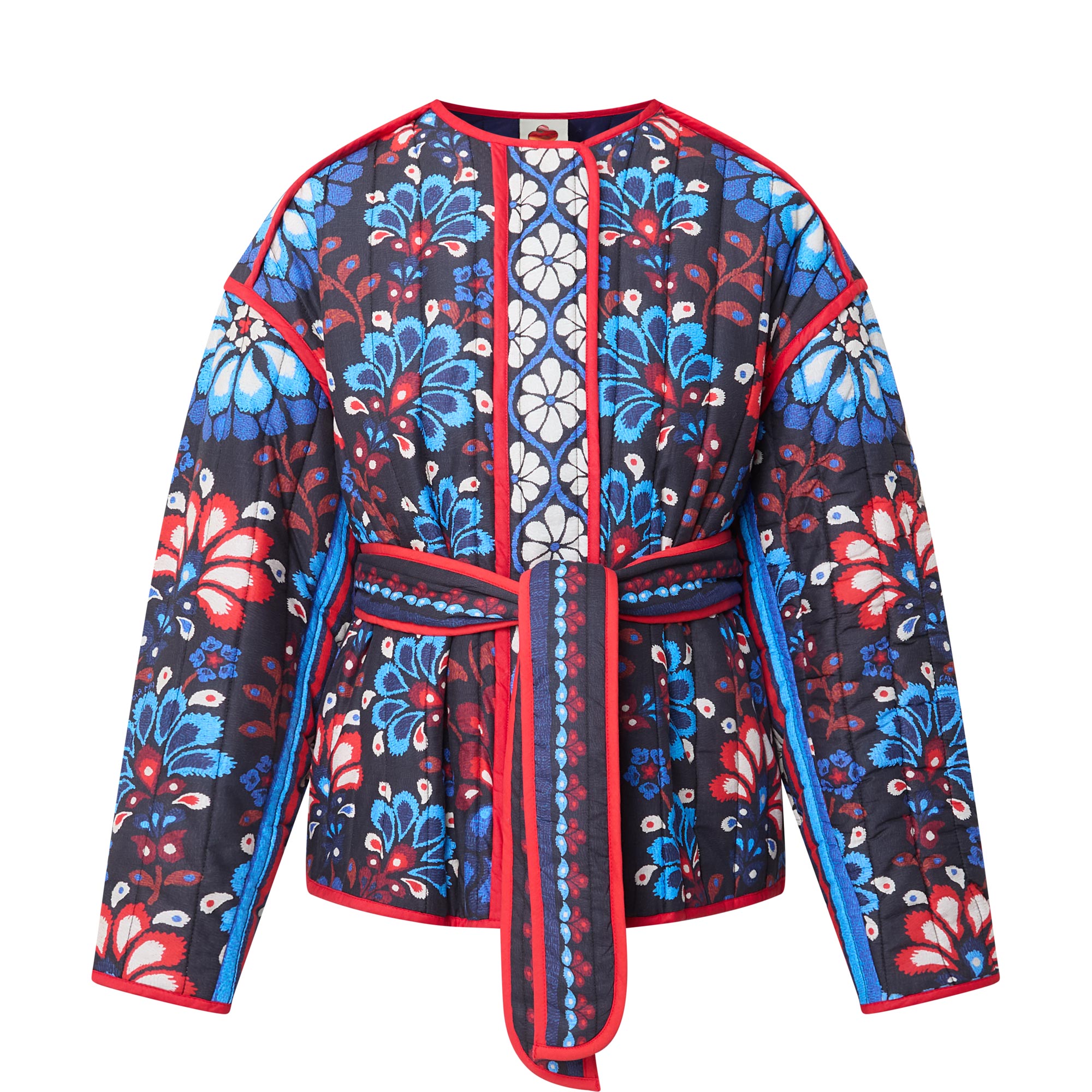 Latina Scarf Belted Jacket