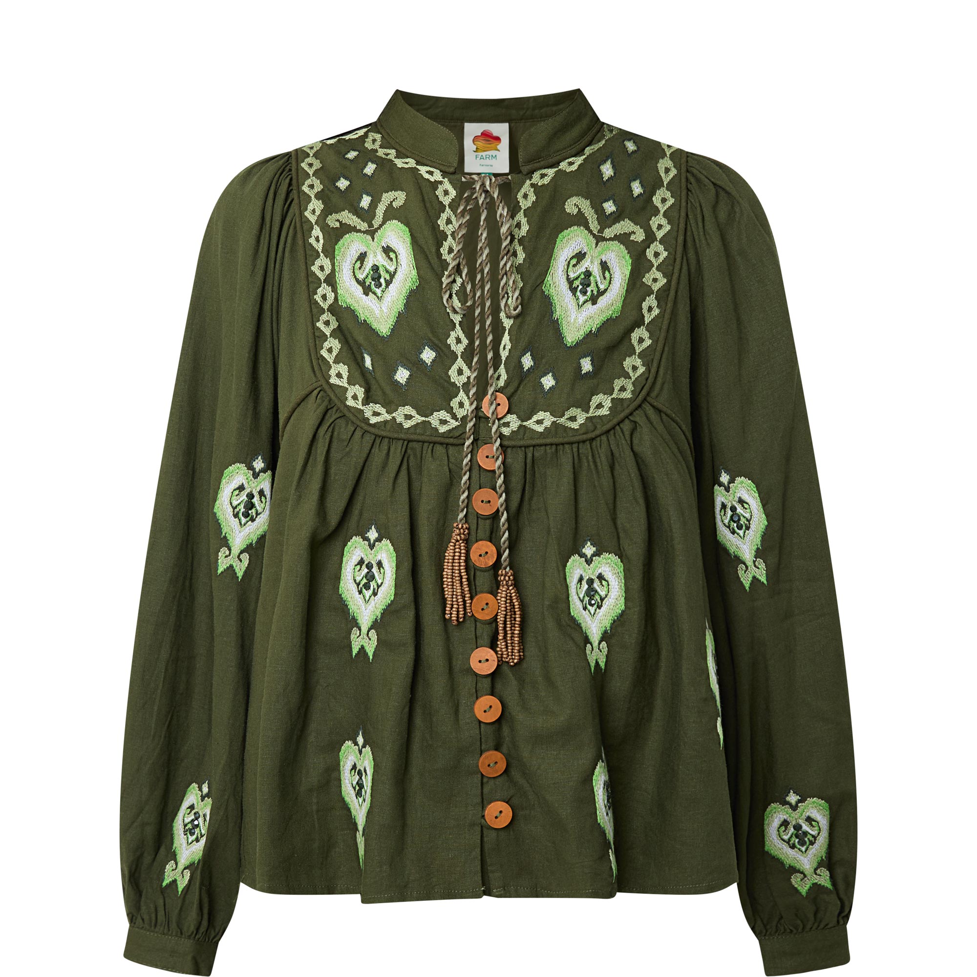 Heart Embroidered Blouse