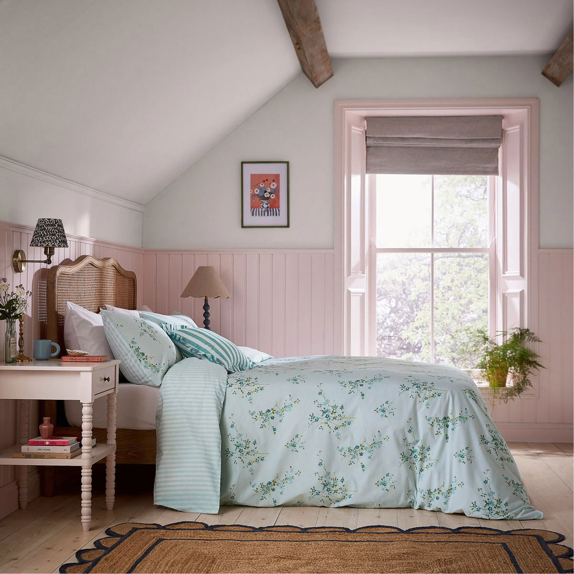 Blossom Duvet Set Aqua