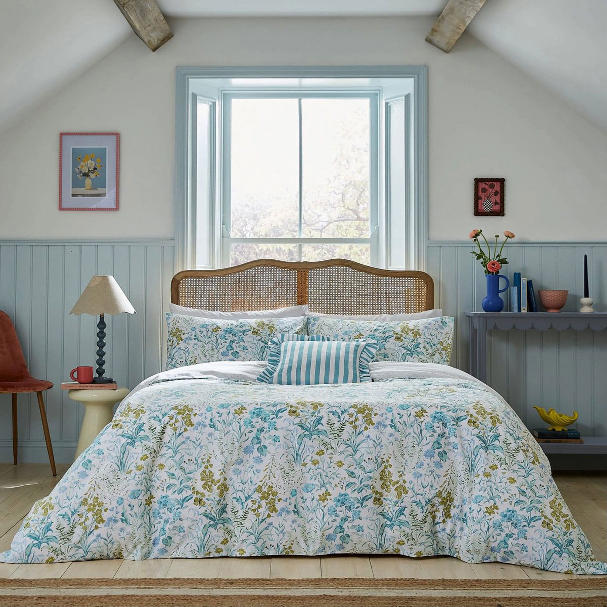 Foxglove Duvet Set Aqua