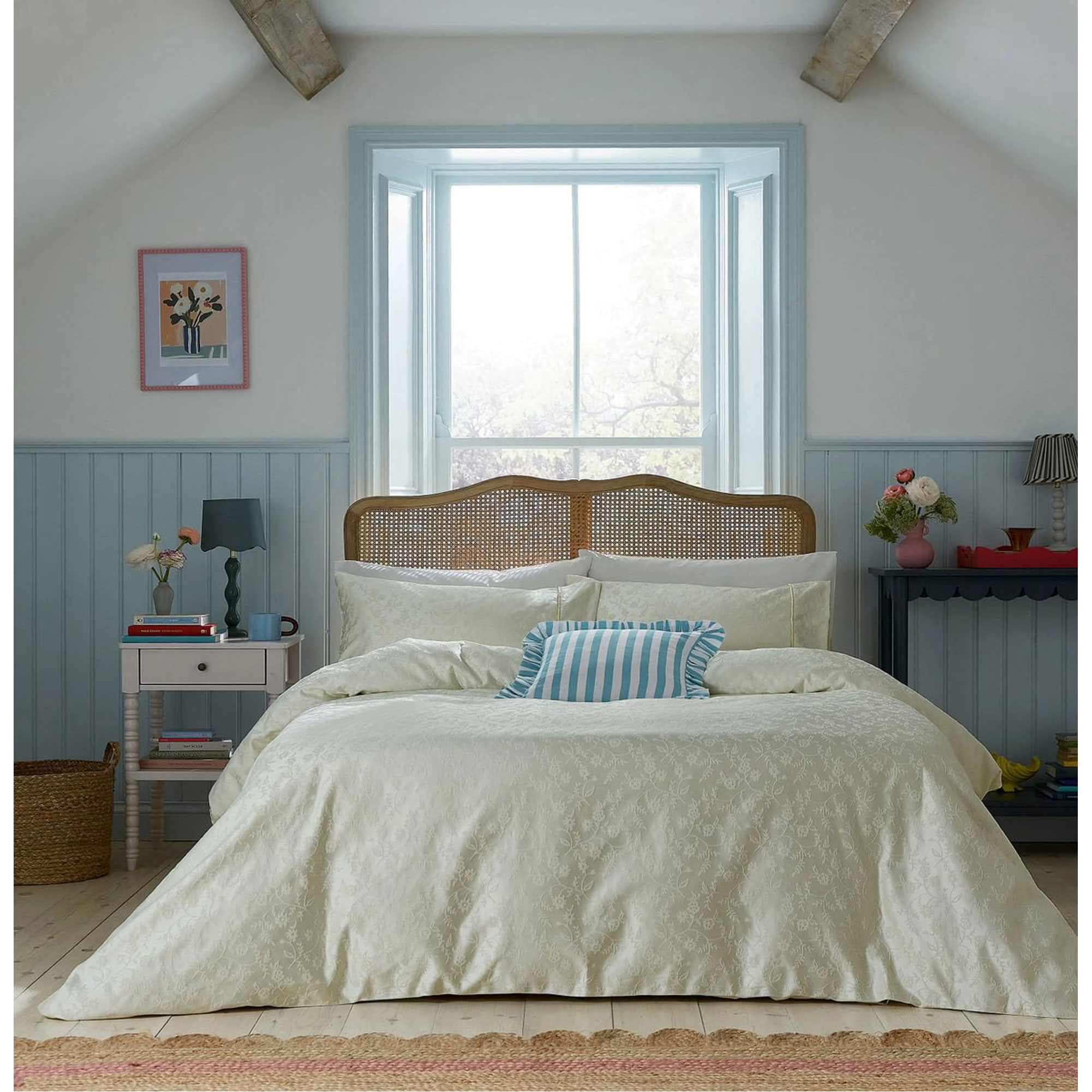 Floral Trail Duvet Set Ivory