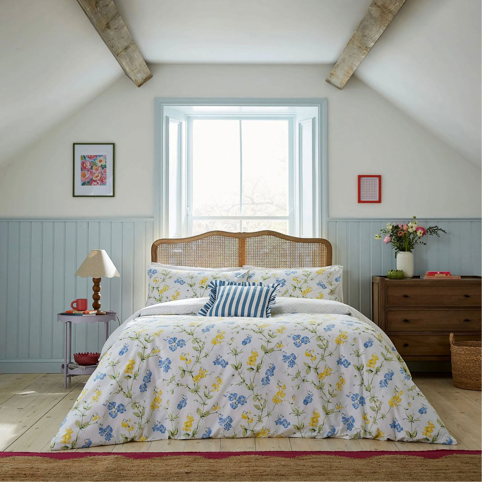 Sweetpea Duvet Set Blue