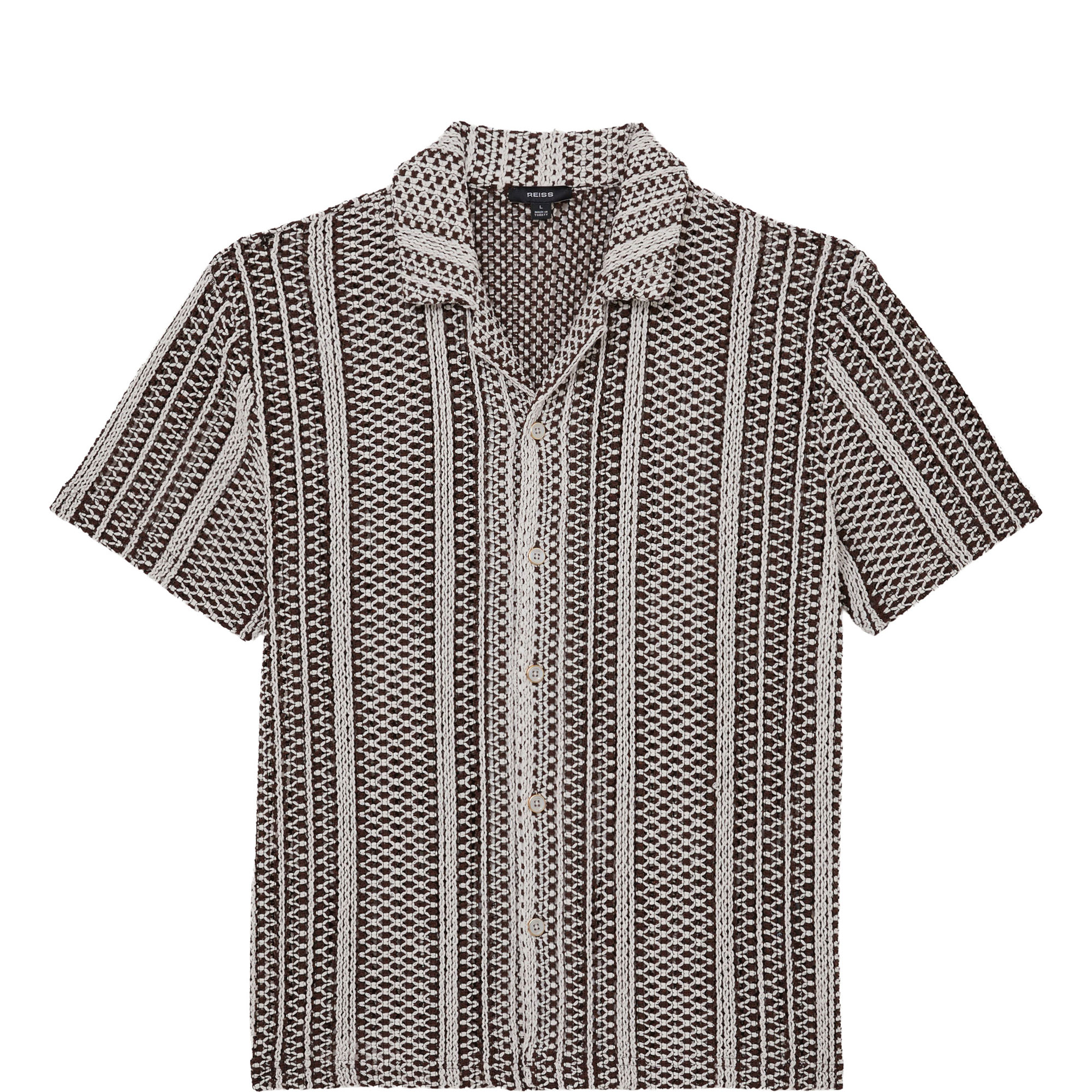 Aetos Crochet Striped Shirt