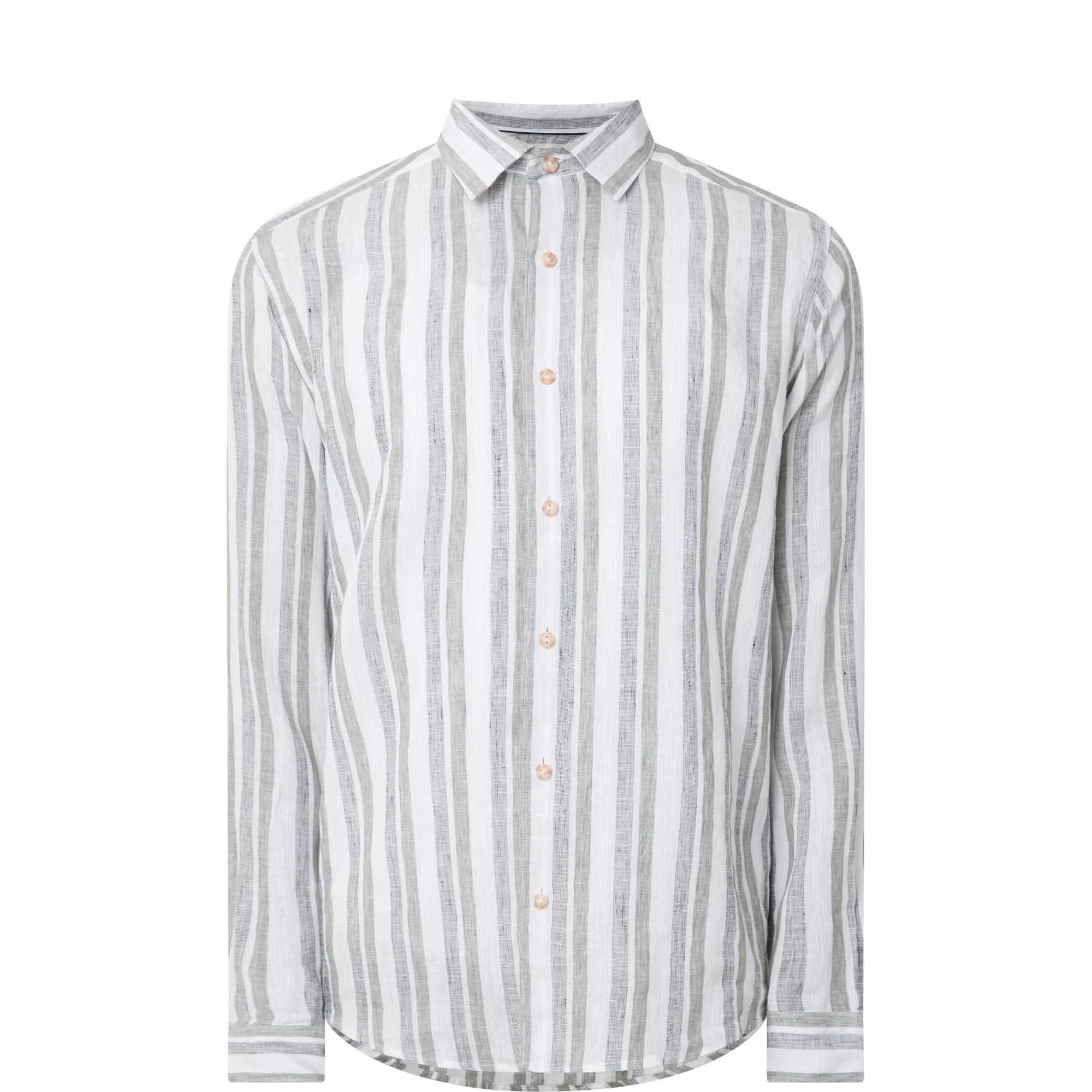 Striped Linen Casual Shirt
