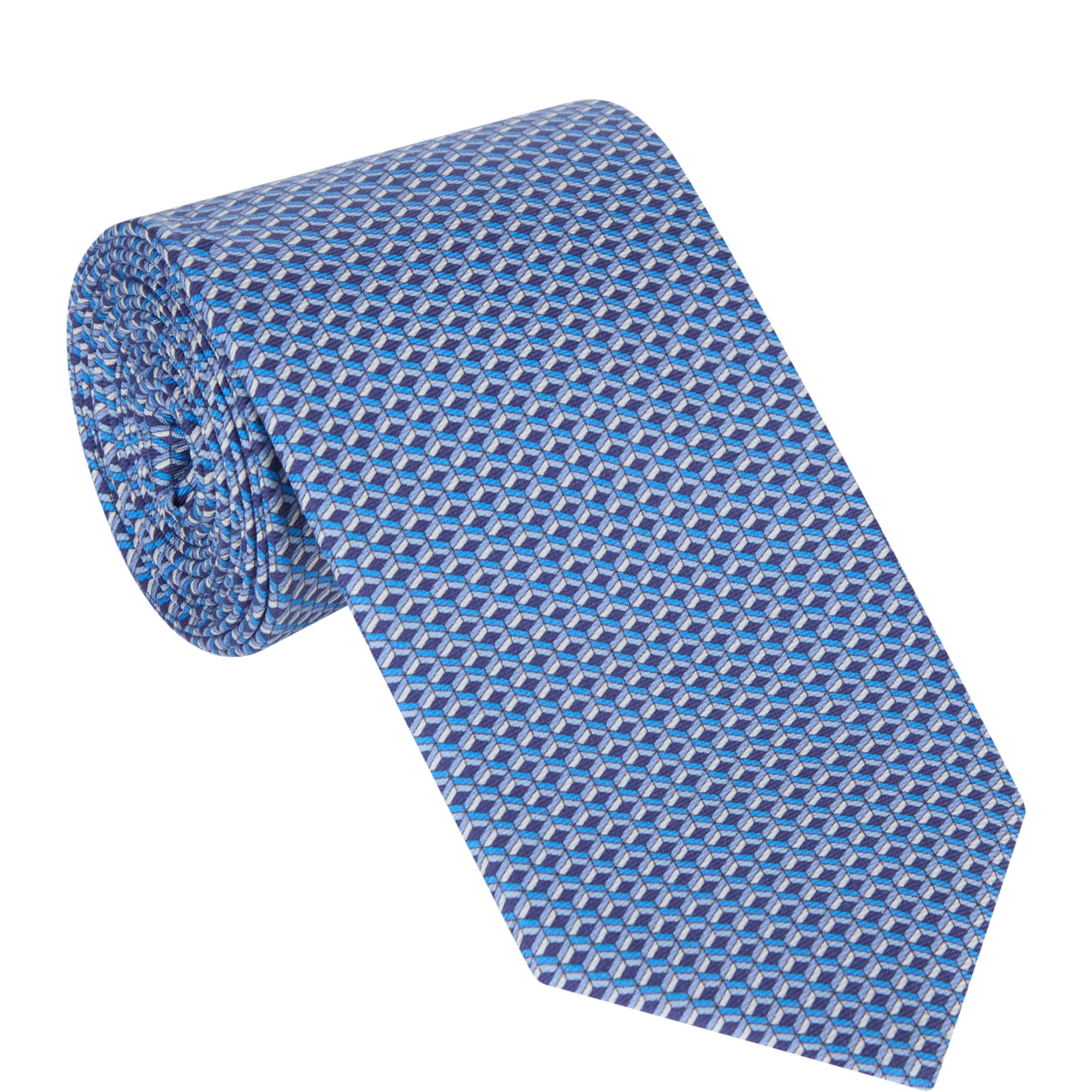 Geometric Silk Tie
